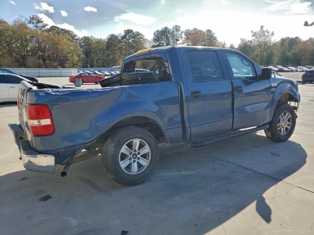 2004 Ford F150 Supercrew Blue vin: 1FTPW14504KC75614