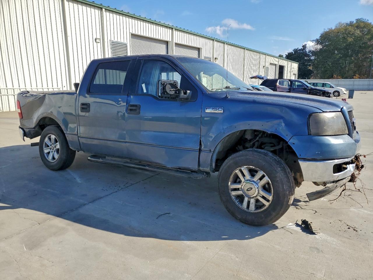 2004 Ford F150 Supercrew Blue vin: 1FTPW14504KC75614