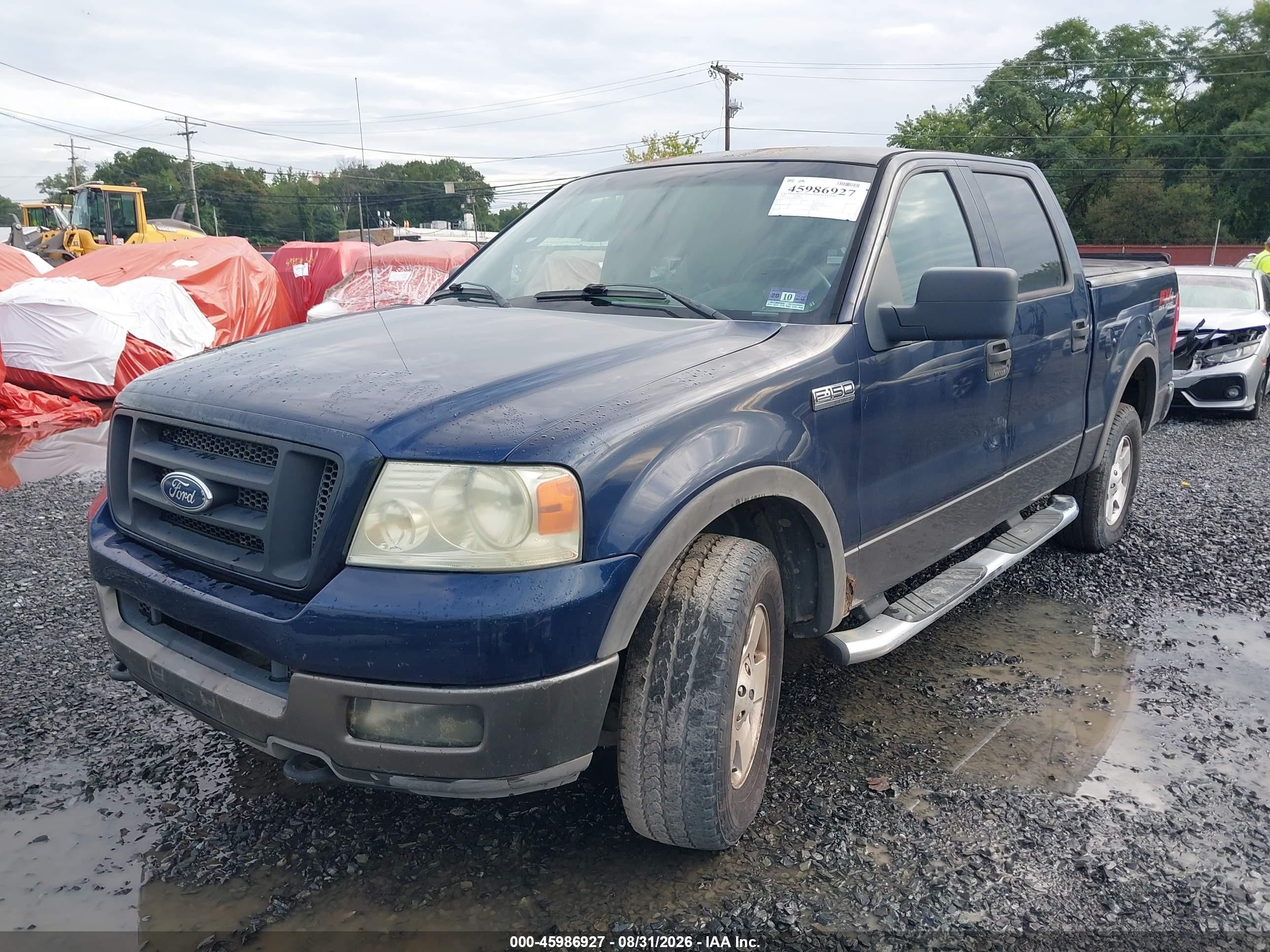 2004 Ford F-150 Fx4/lariat/xlt Blue vin: 1FTPW14504KD07638