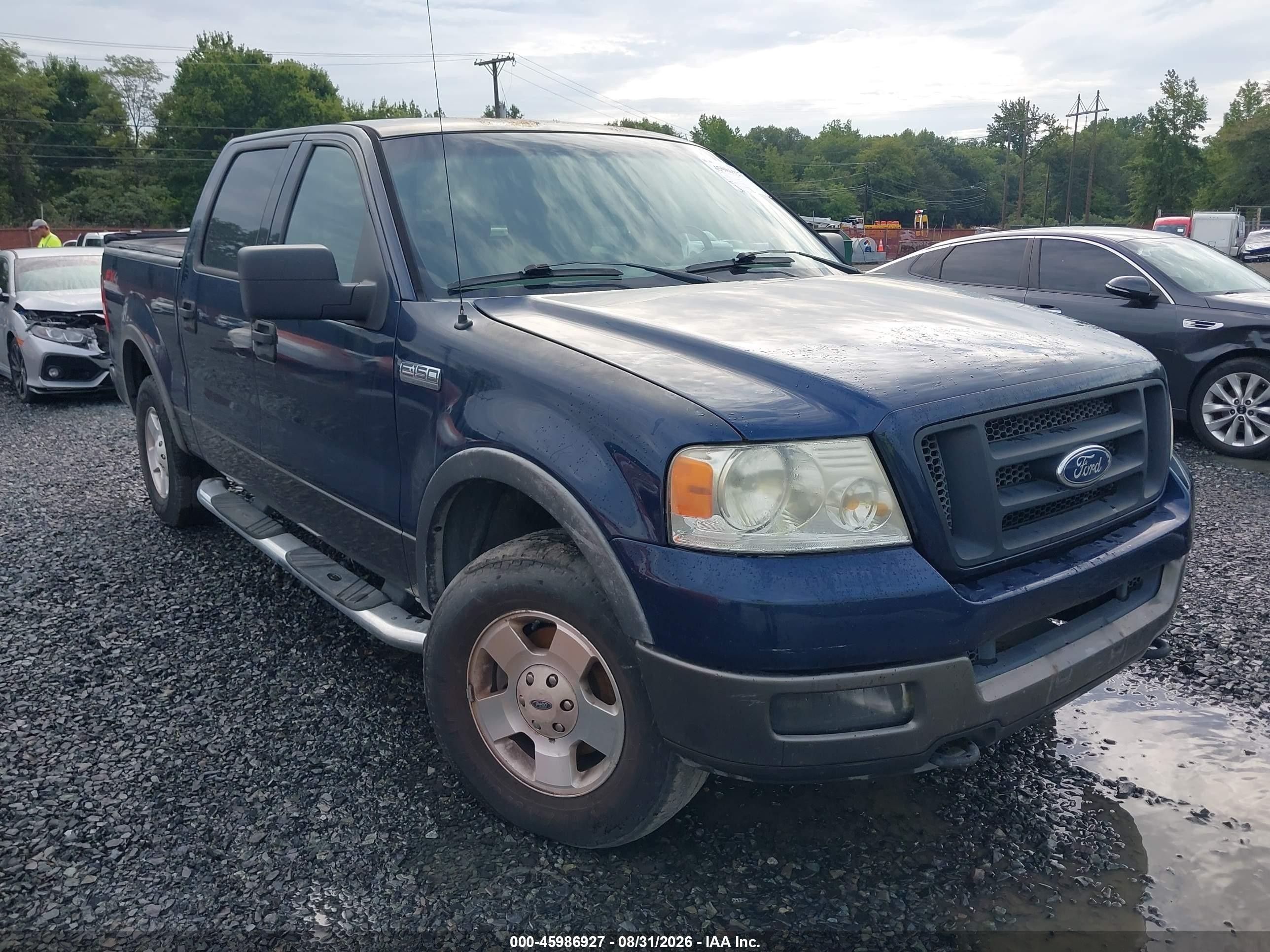 2004 Ford F-150 Fx4/lariat/xlt Blue vin: 1FTPW14504KD07638