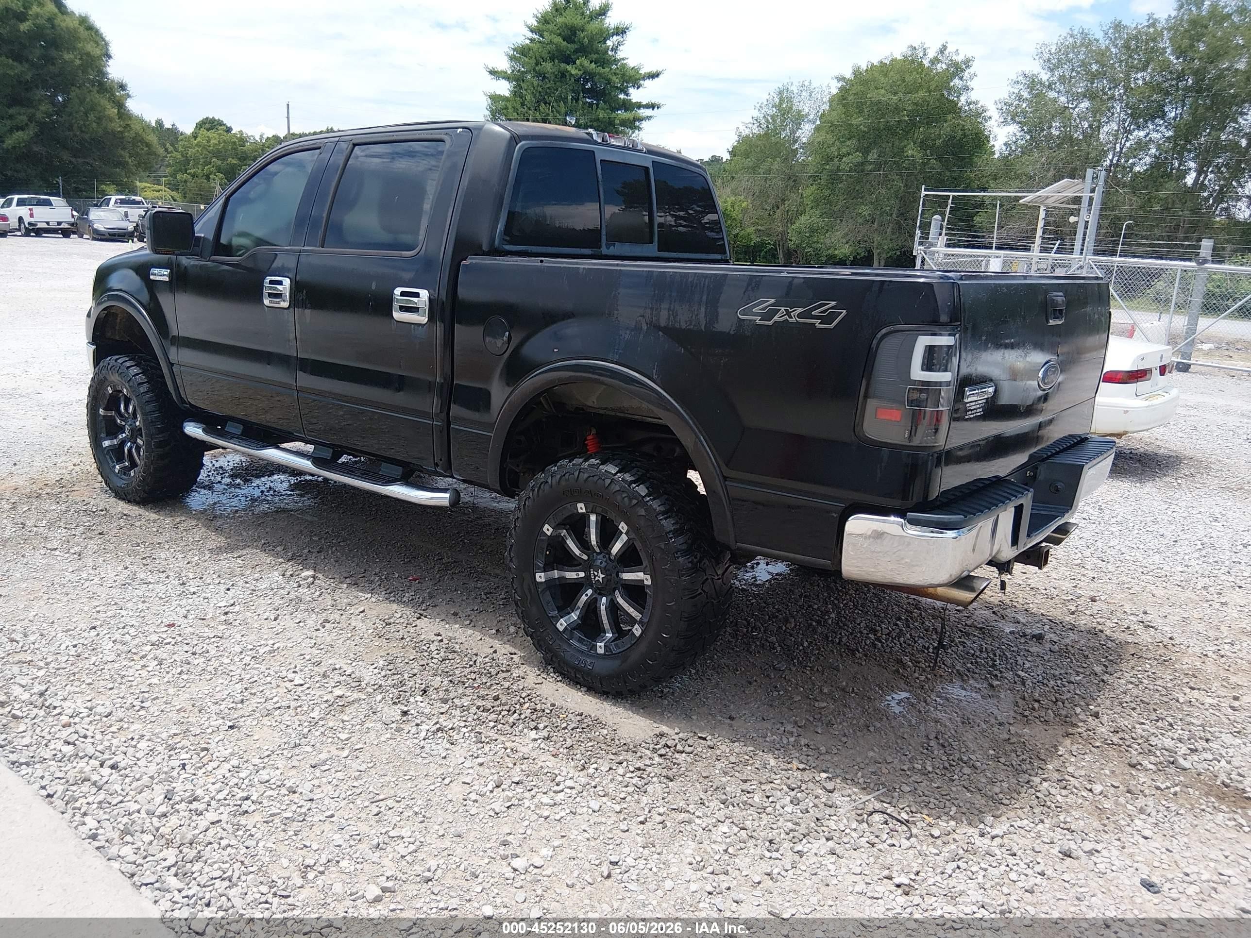 2004 Ford F-150 Fx4/lariat/xlt Black vin: 1FTPW14504KD83392