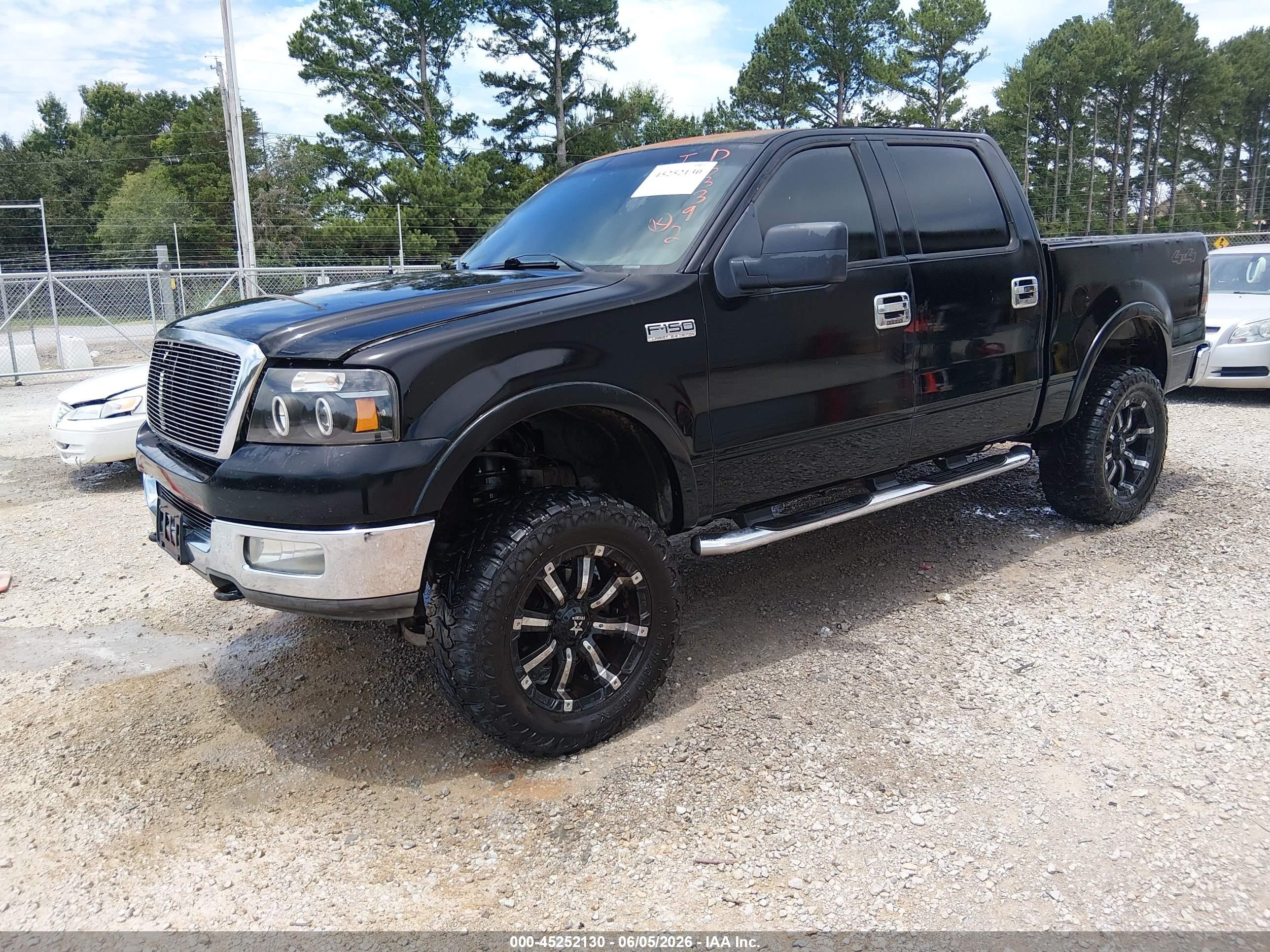 2004 Ford F-150 Fx4/lariat/xlt Black vin: 1FTPW14504KD83392