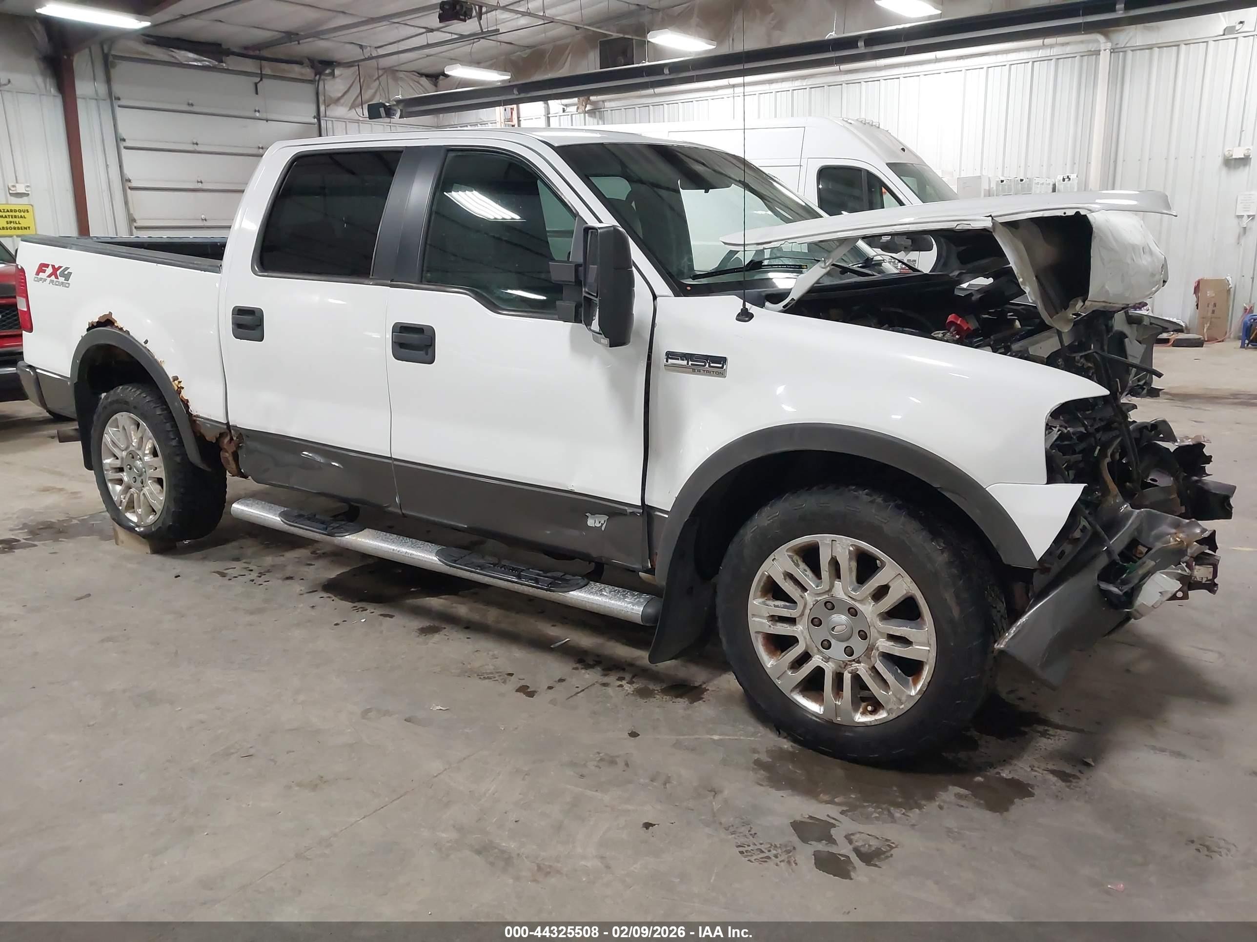 2005 Ford F-150 Fx4/lariat/xlt White vin: 1FTPW14505FA30404