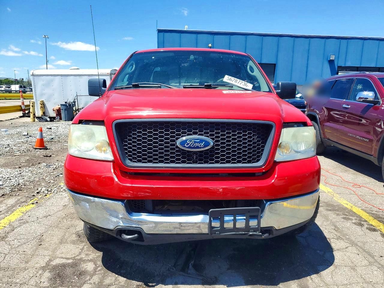 2005 Ford F150 Supercrew Red vin: 1FTPW14505FB54298
