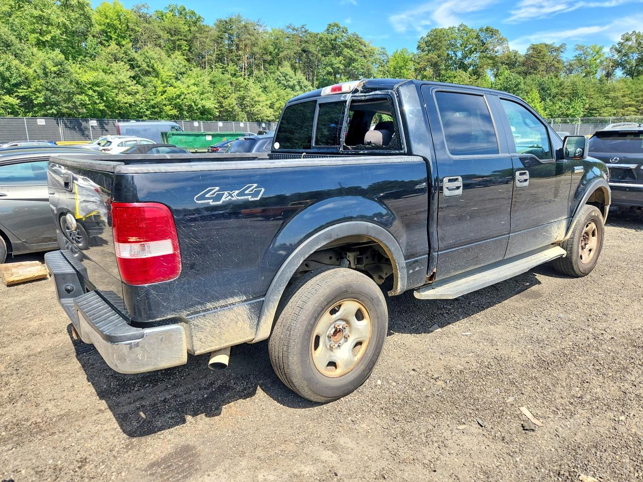 2005 Ford F150 Supercrew Black vin: 1FTPW14505KD34291
