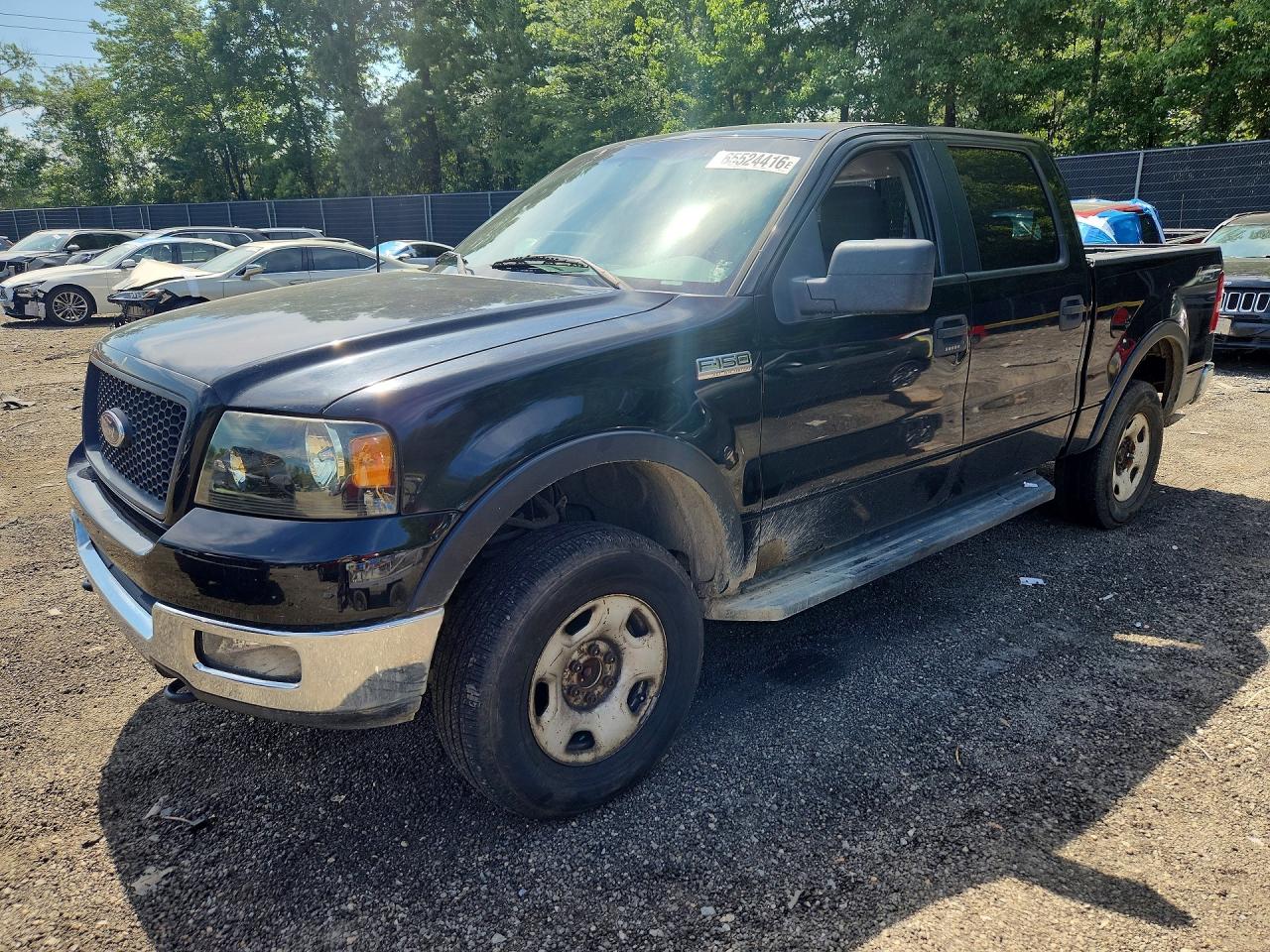 2005 Ford F150 Supercrew Black vin: 1FTPW14505KD34291