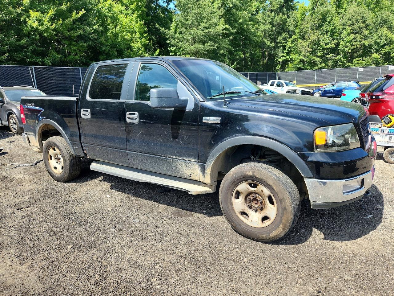 2005 Ford F150 Supercrew Black vin: 1FTPW14505KD34291