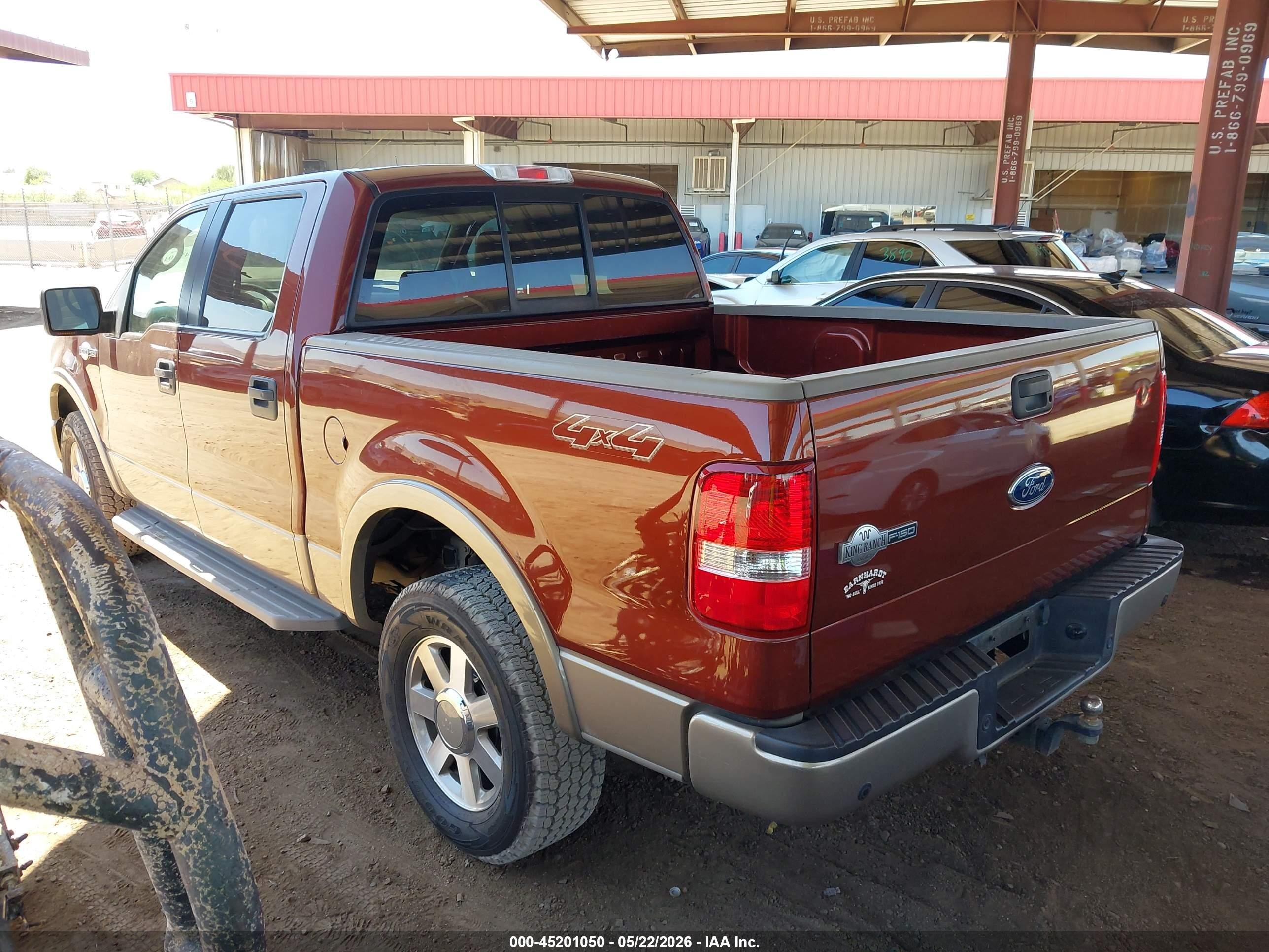 2005 Ford F-150 Fx4/lariat/xlt Red vin: 1FTPW14505KE05151