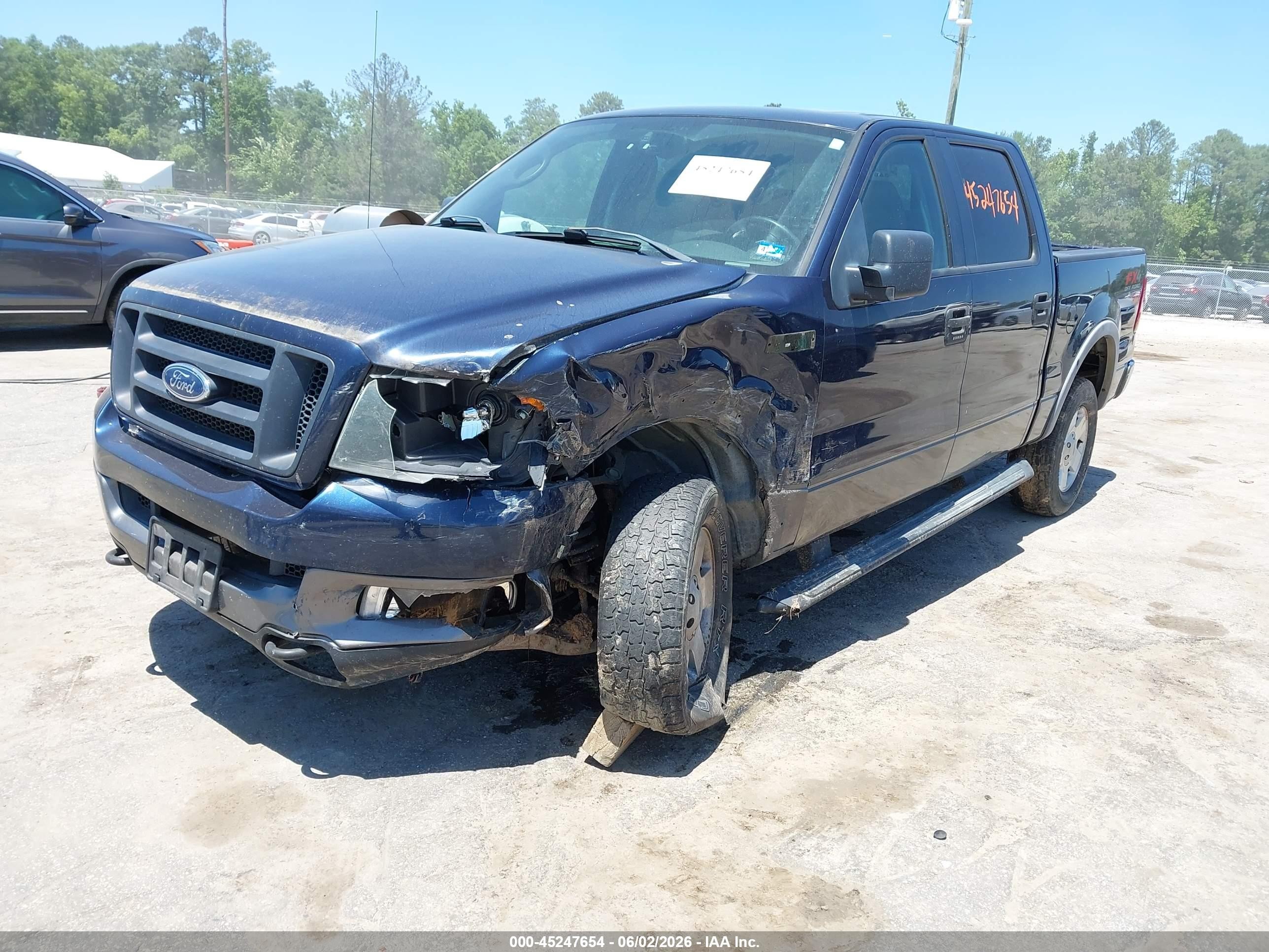 2005 Ford F-150 Fx4/lariat/xlt Blue vin: 1FTPW14505KE94140