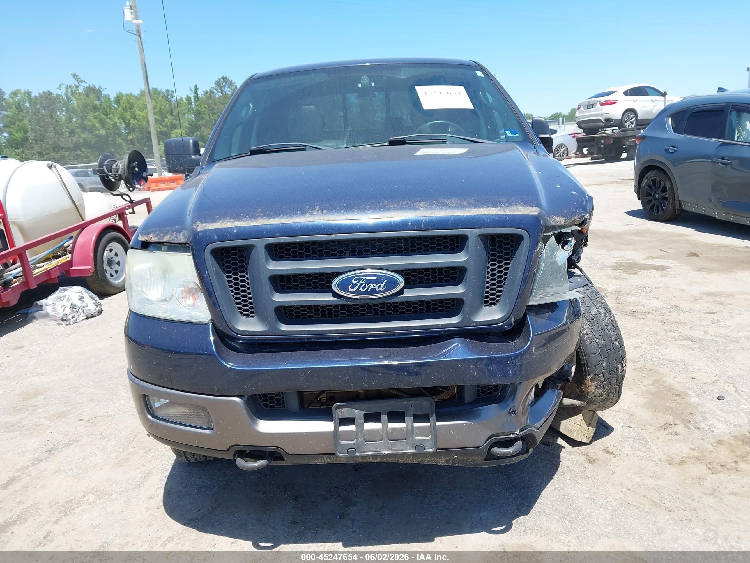 2005 Ford F-150 Fx4/lariat/xlt Blue vin: 1FTPW14505KE94140