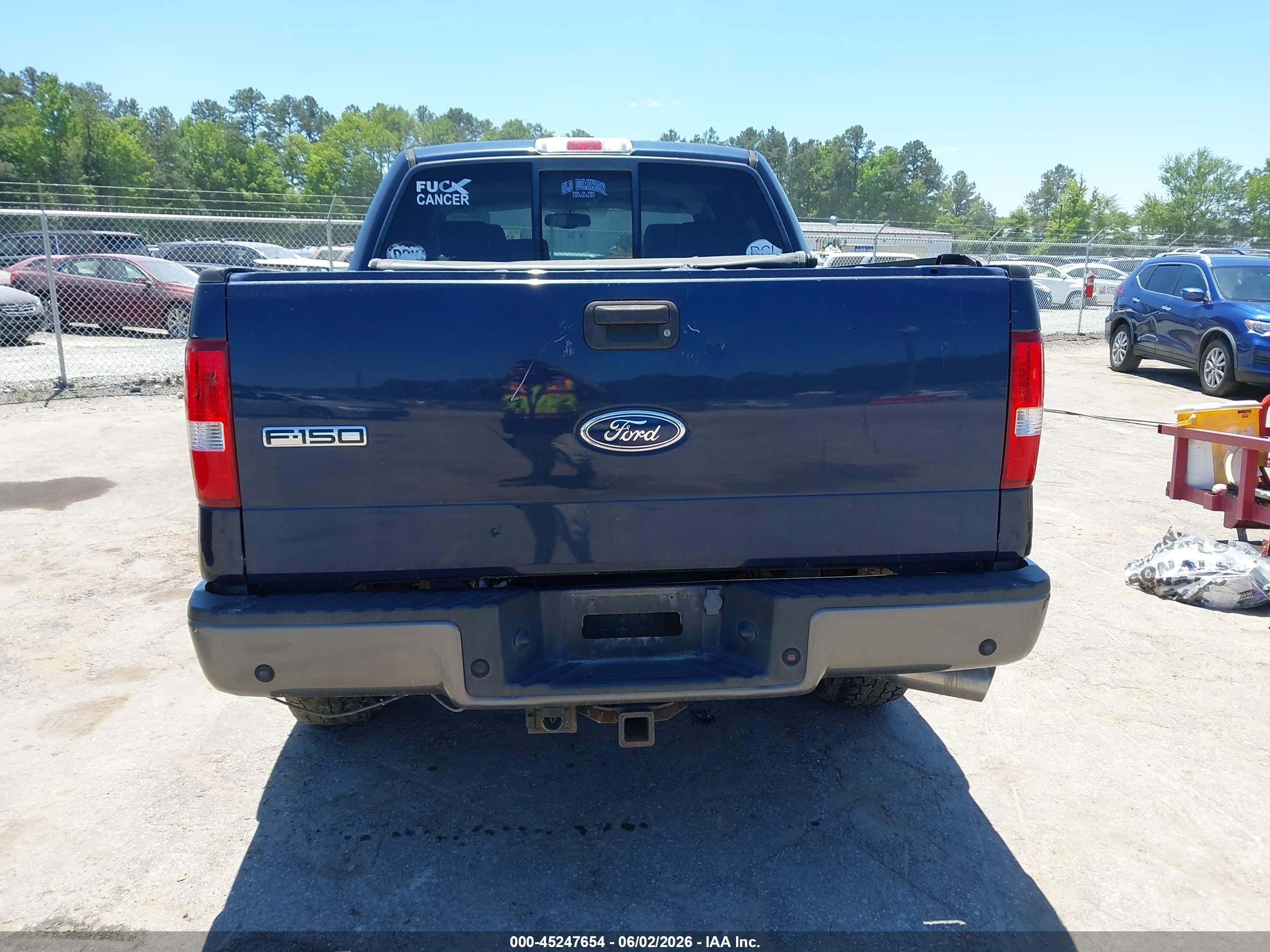 2005 Ford F-150 Fx4/lariat/xlt Blue vin: 1FTPW14505KE94140