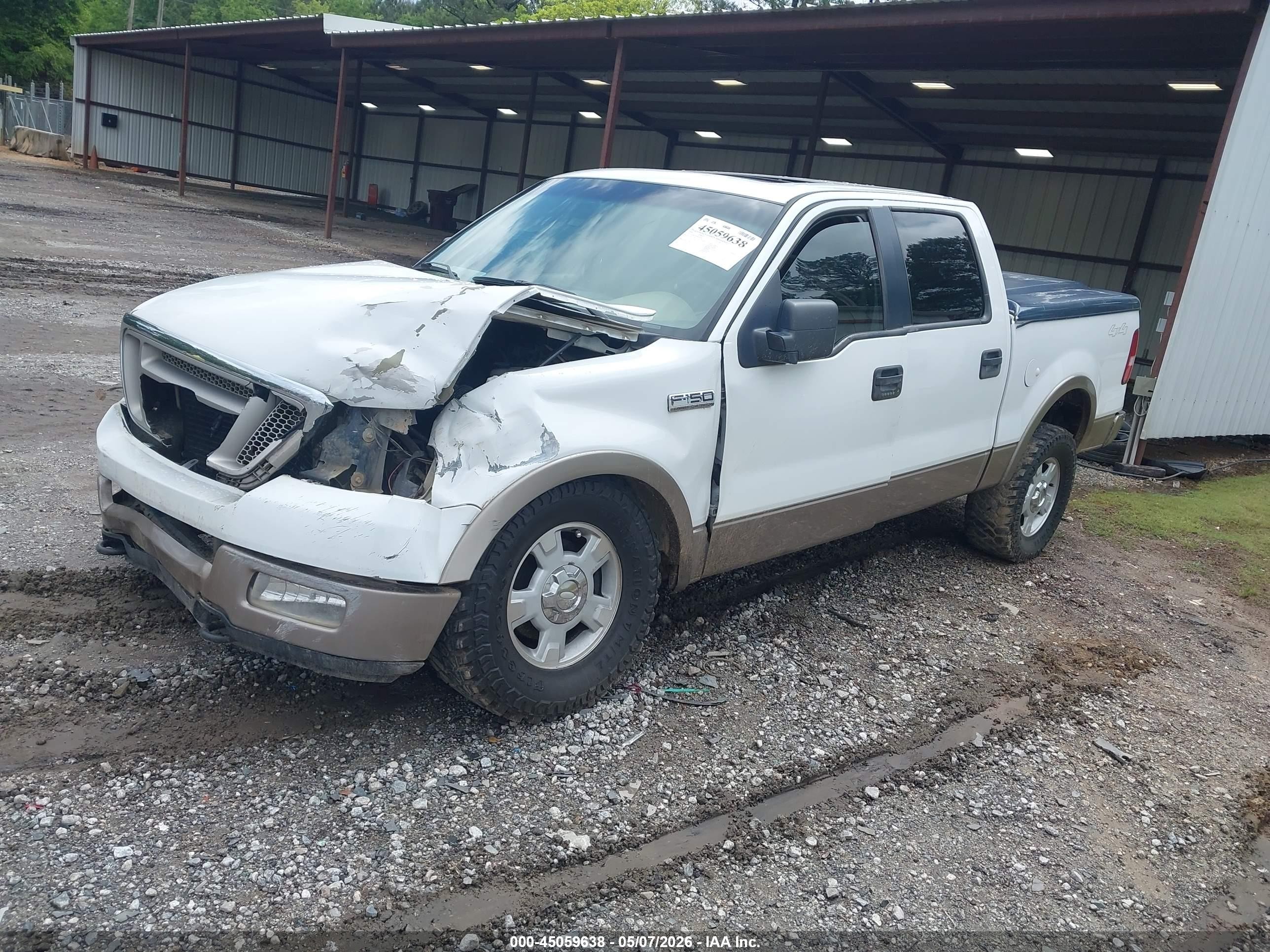 2005 Ford F-150 Fx4/lariat/xlt White vin: 1FTPW14505KF05959