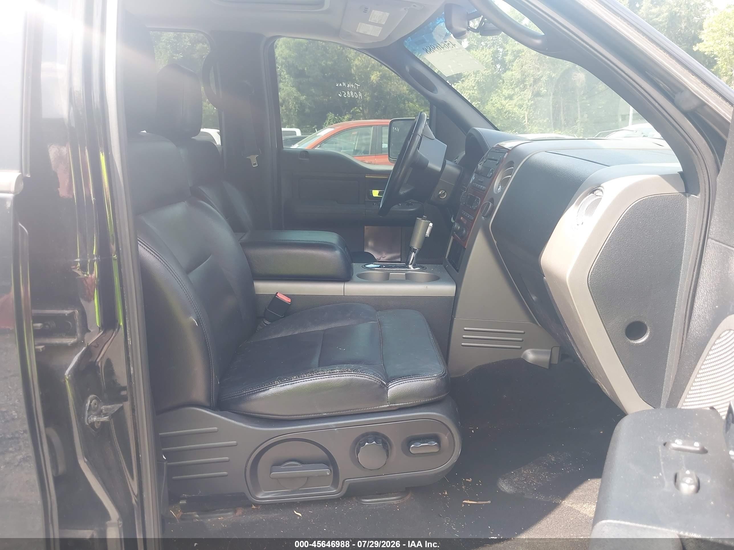 2006 Ford F-150 Fx4/lariat/xlt Black vin: 1FTPW14506FA08856