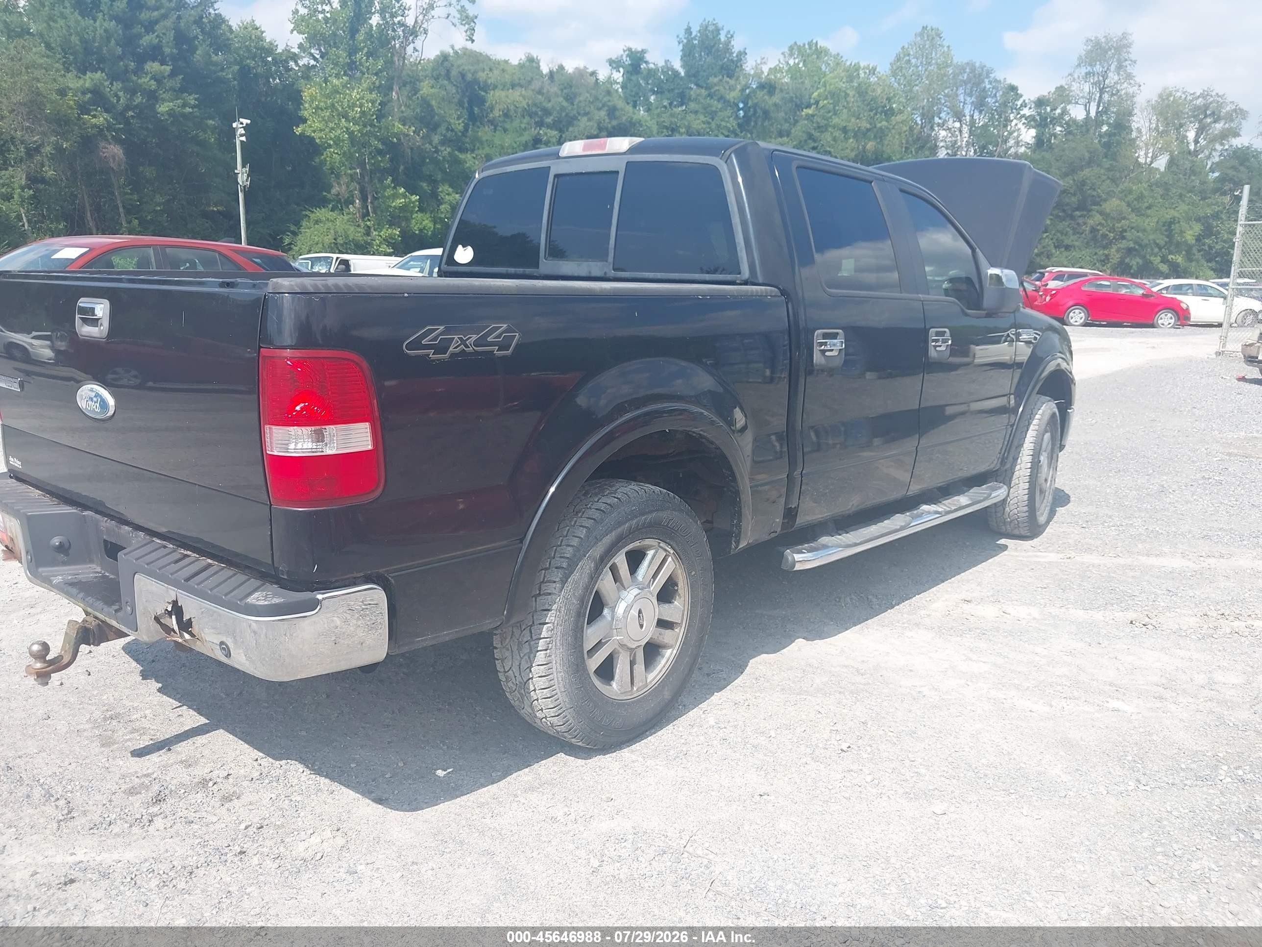 2006 Ford F-150 Fx4/lariat/xlt Black vin: 1FTPW14506FA08856