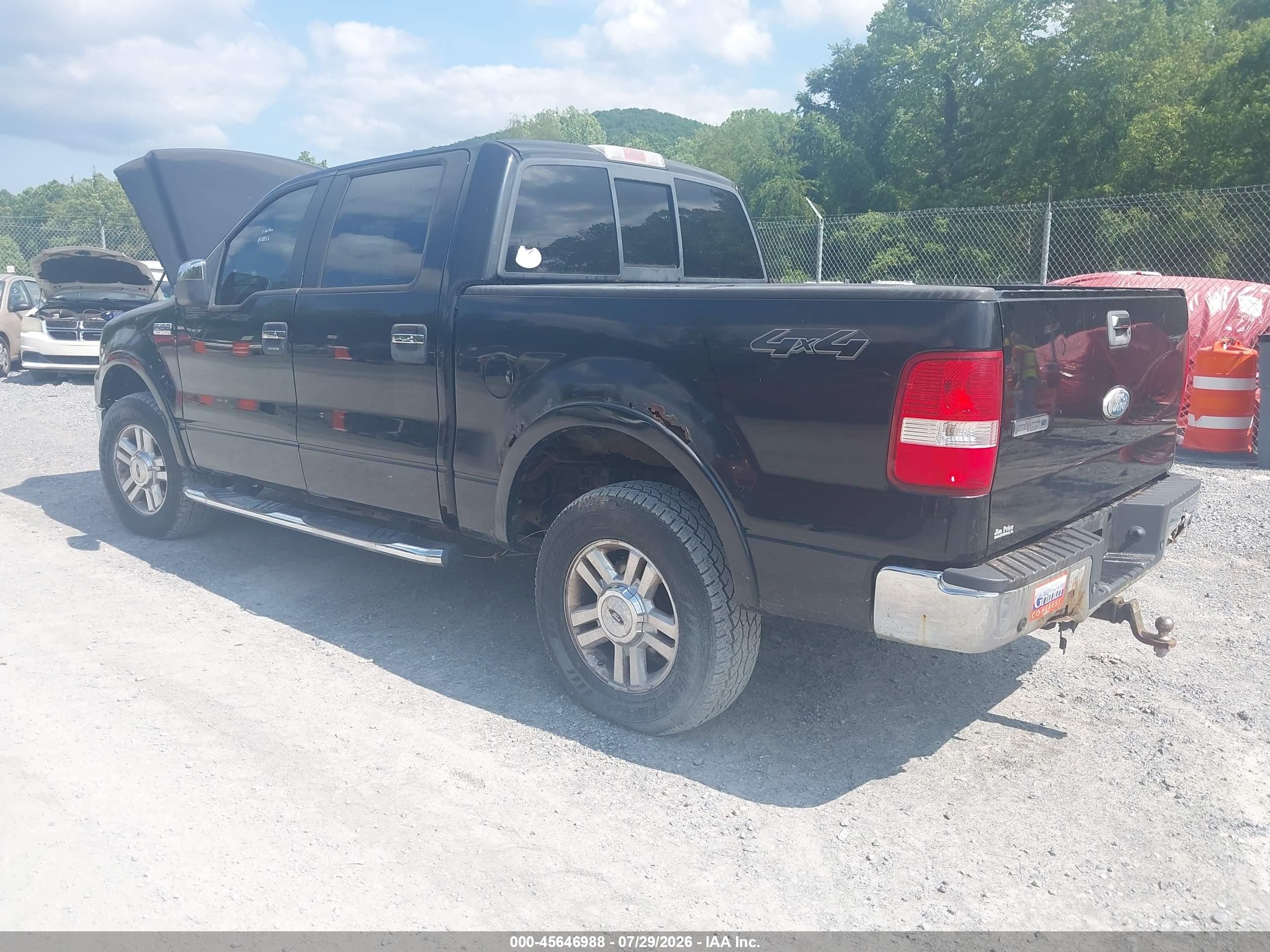 2006 Ford F-150 Fx4/lariat/xlt Black vin: 1FTPW14506FA08856