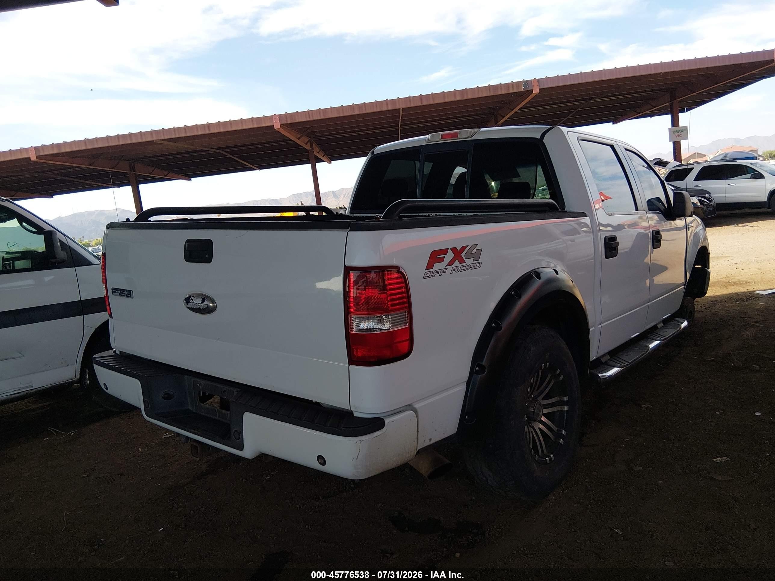 2006 Ford F-150 Fx4/lariat/xlt Белый vin: 1FTPW14506FA49052
