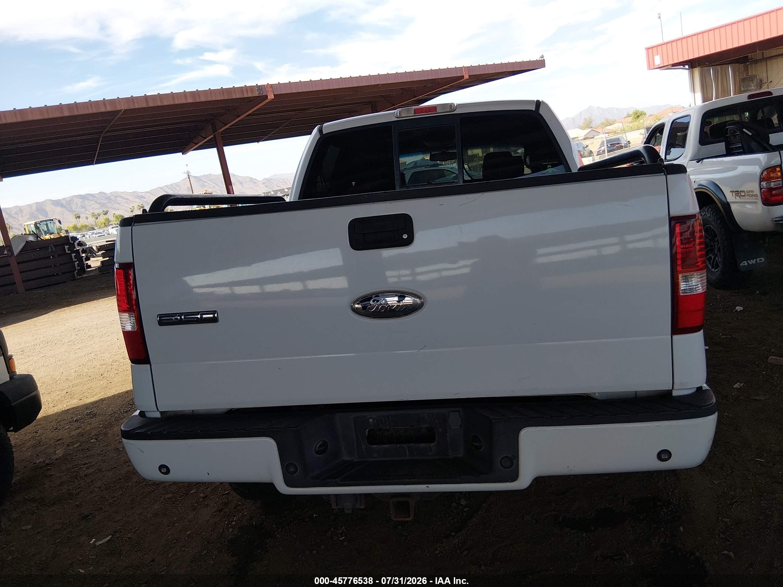 2006 Ford F-150 Fx4/lariat/xlt Белый vin: 1FTPW14506FA49052