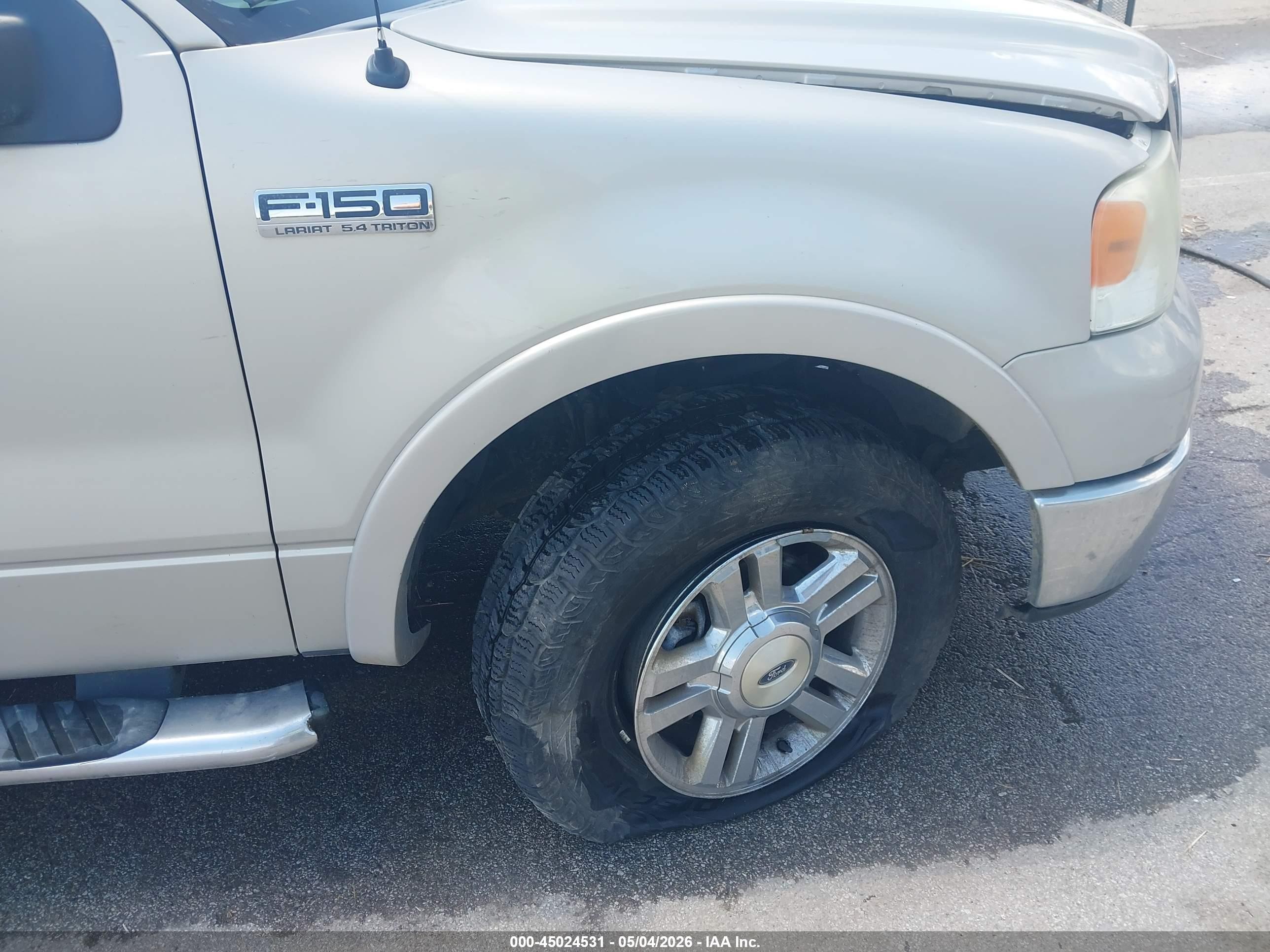 2006 Ford F-150 Fx4/lariat/xlt Silver vin: 1FTPW14506FA60729