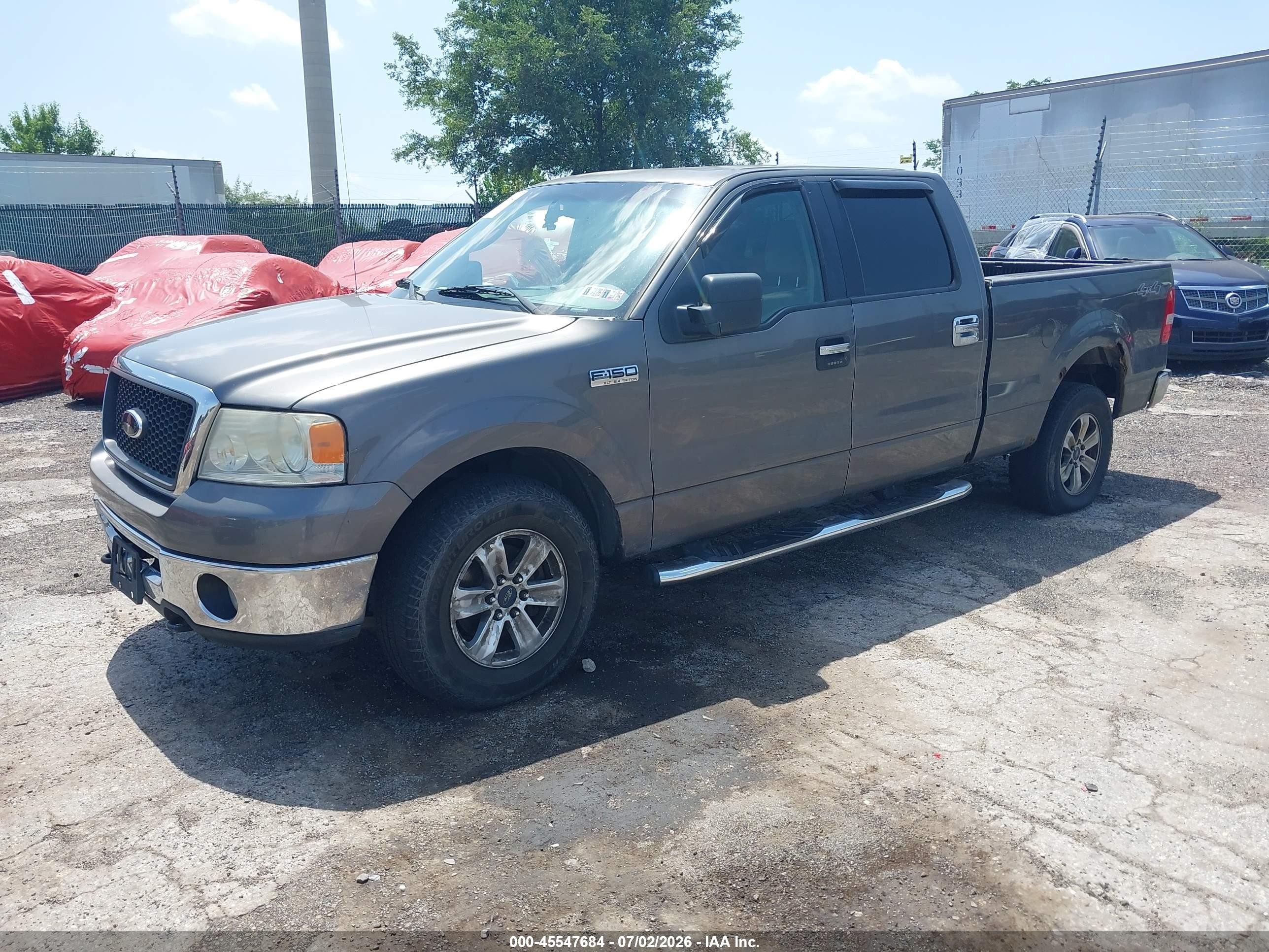 2006 Ford F-150 Fx4/lariat/xlt Gray vin: 1FTPW14506FB68588