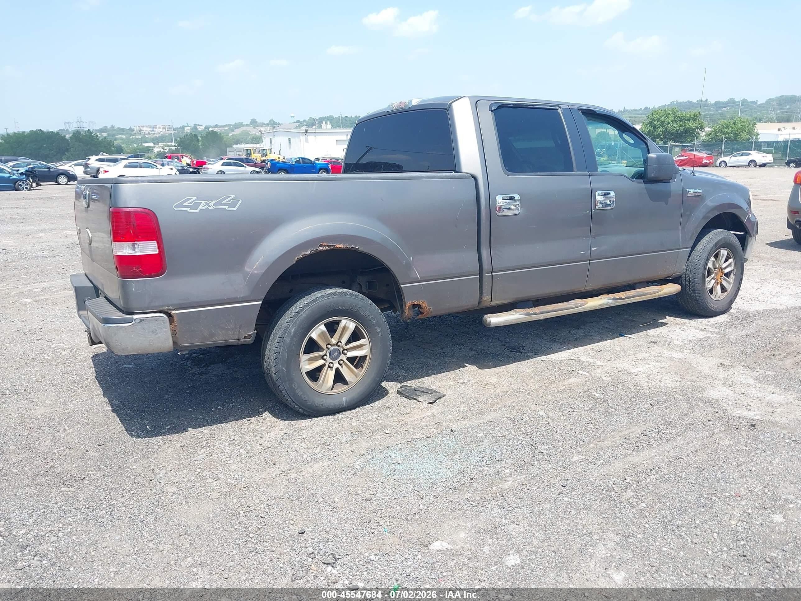 2006 Ford F-150 Fx4/lariat/xlt Gray vin: 1FTPW14506FB68588