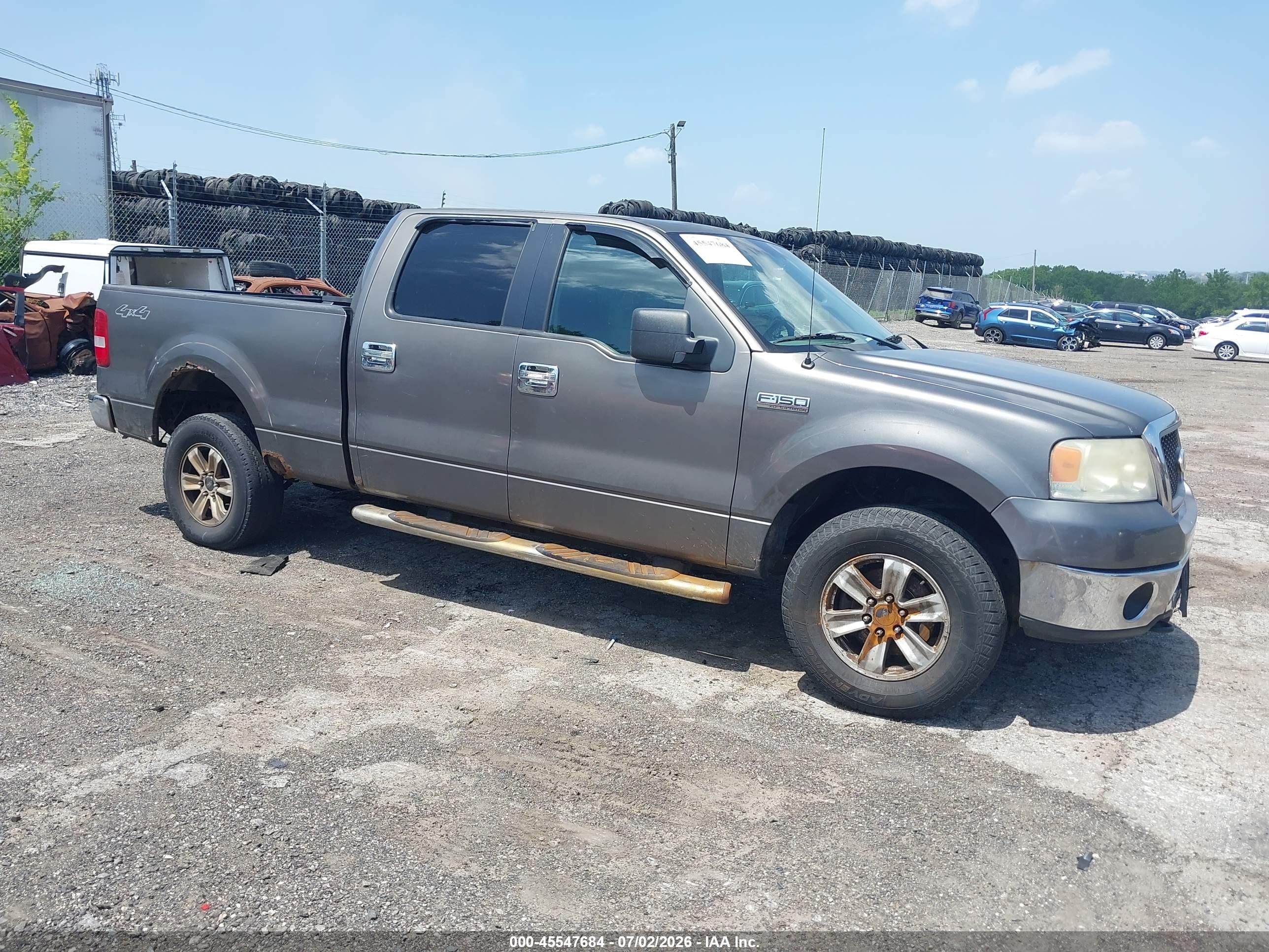 2006 Ford F-150 Fx4/lariat/xlt Gray vin: 1FTPW14506FB68588