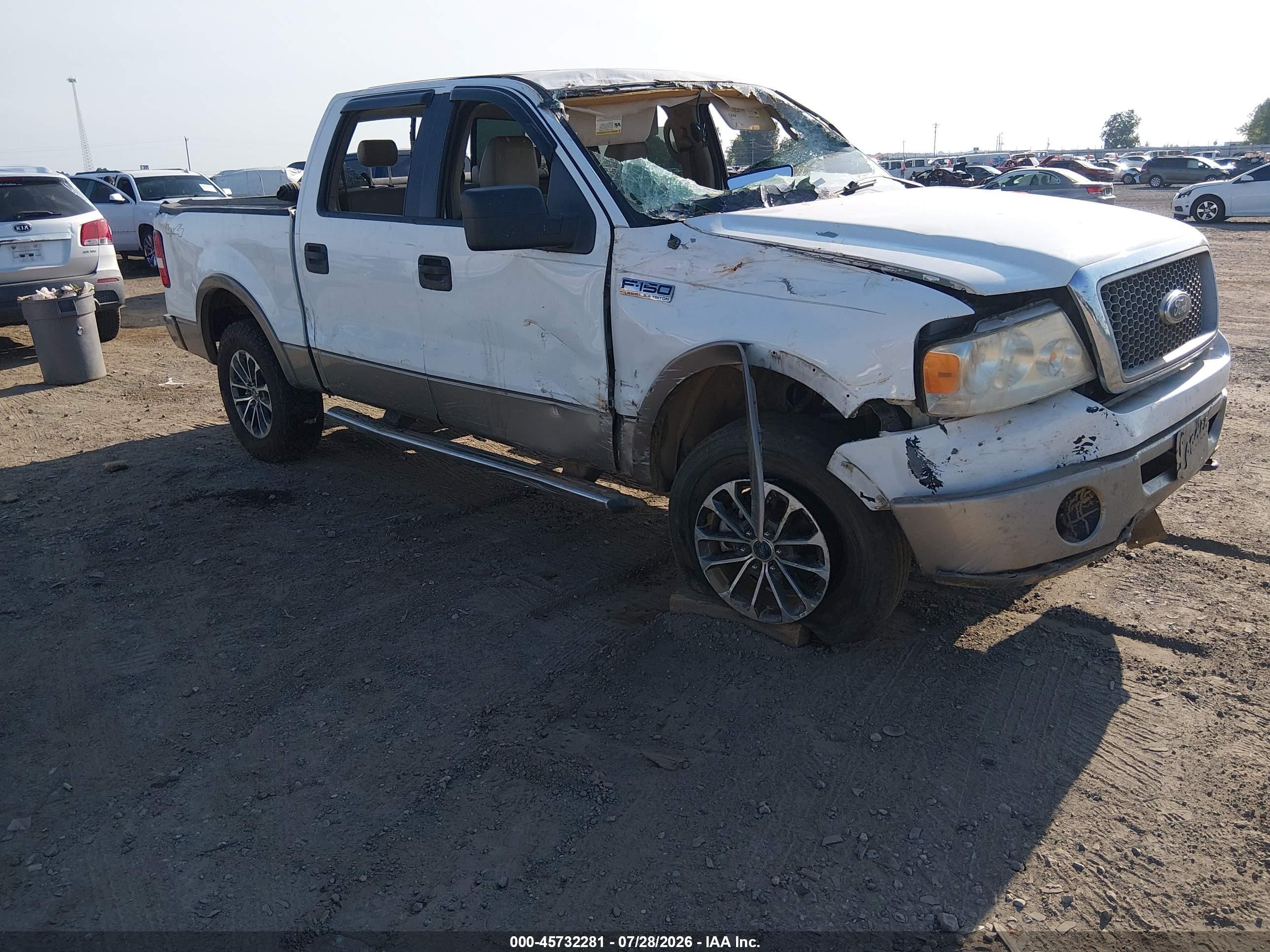 2006 Ford F-150 Fx4/lariat/xlt White vin: 1FTPW14506KA90465