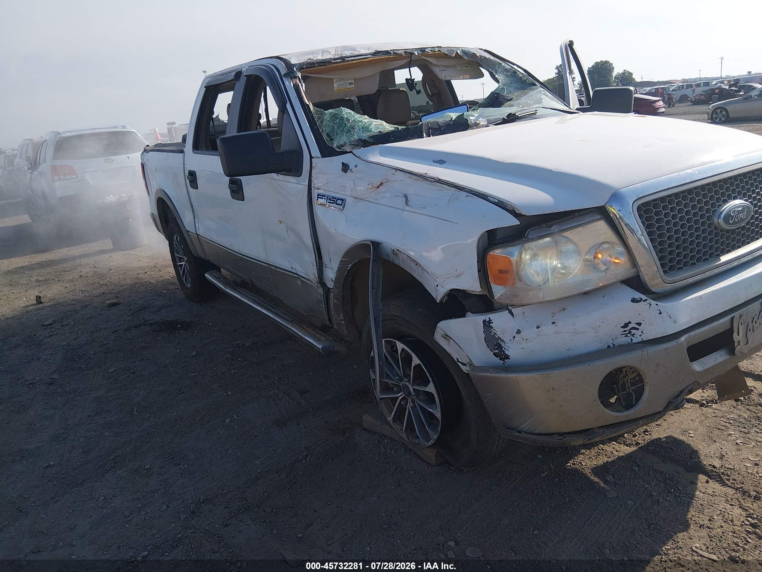 2006 Ford F-150 Fx4/lariat/xlt White vin: 1FTPW14506KA90465
