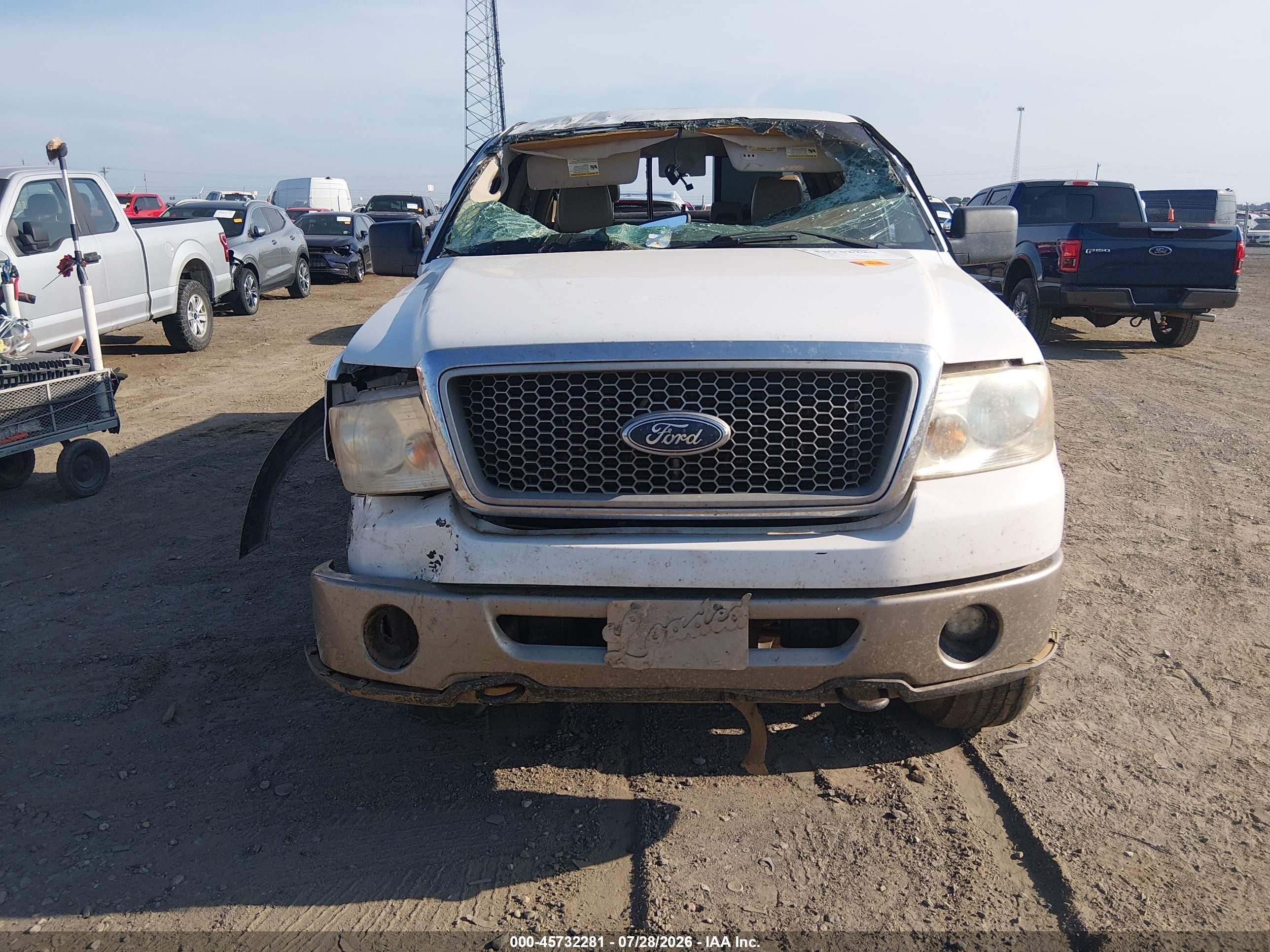 2006 Ford F-150 Fx4/lariat/xlt White vin: 1FTPW14506KA90465