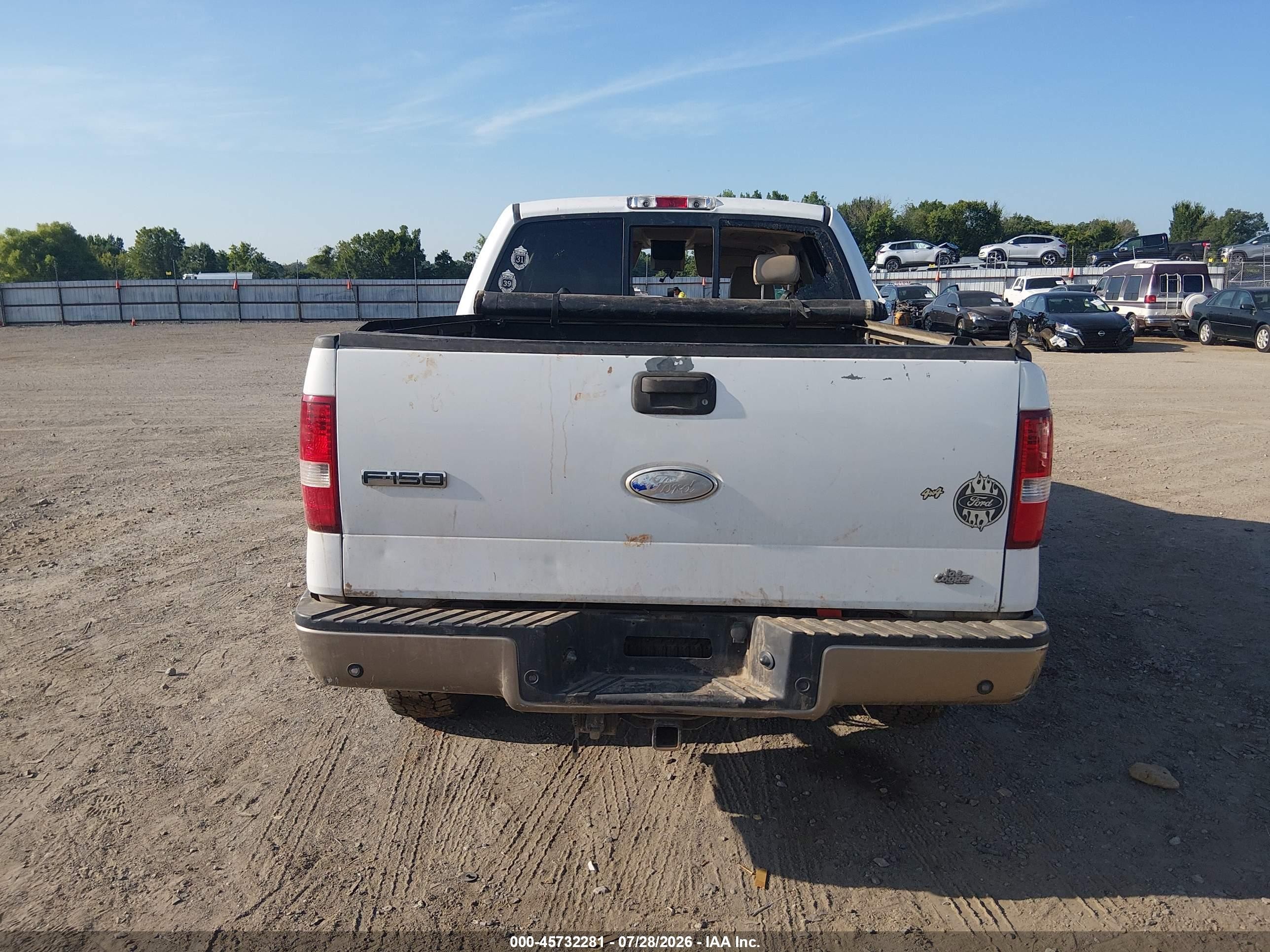 2006 Ford F-150 Fx4/lariat/xlt White vin: 1FTPW14506KA90465
