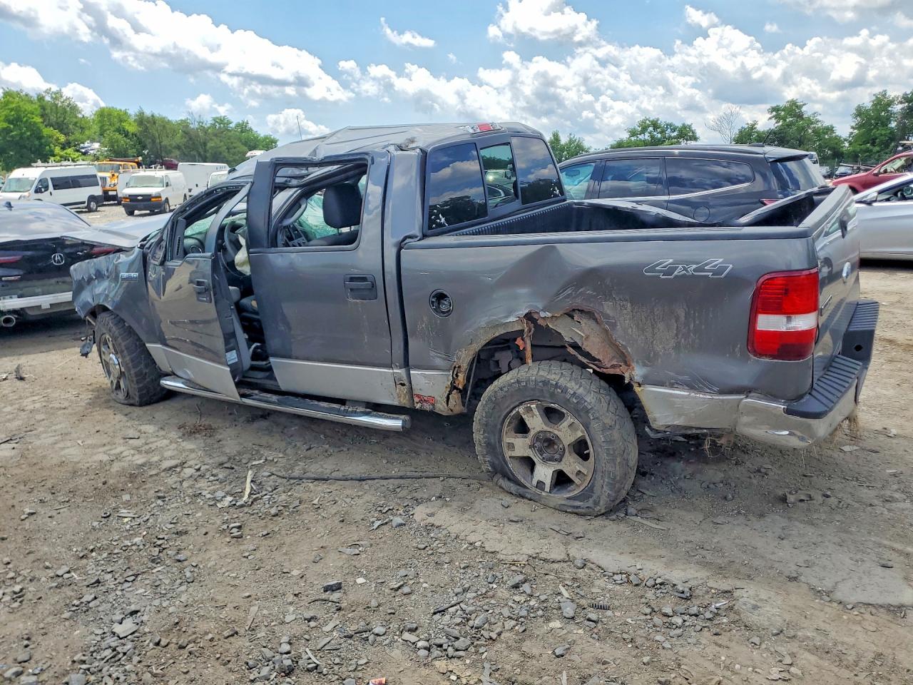 2008 Ford F150 Supercrew Gray vin: 1FTPW14508FA76397