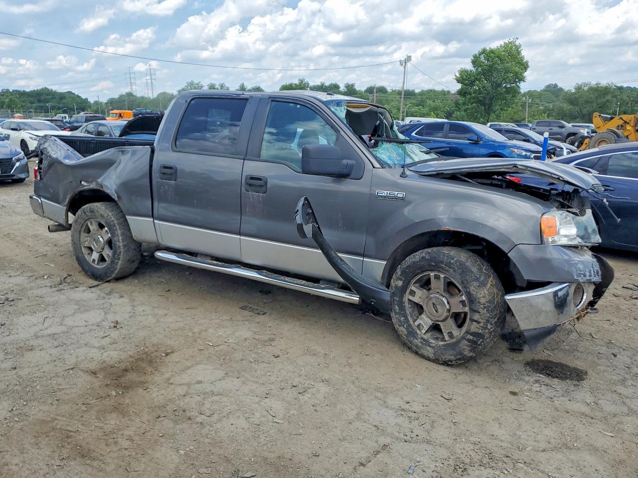 2008 Ford F150 Supercrew Gray vin: 1FTPW14508FA76397