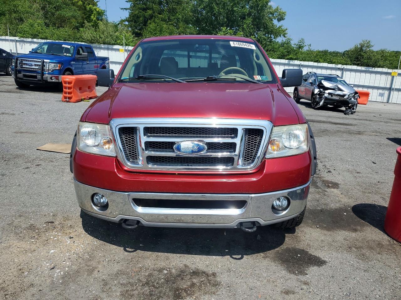 2008 Ford F150 Supercrew Темно-бордовый vin: 1FTPW14508FB86270