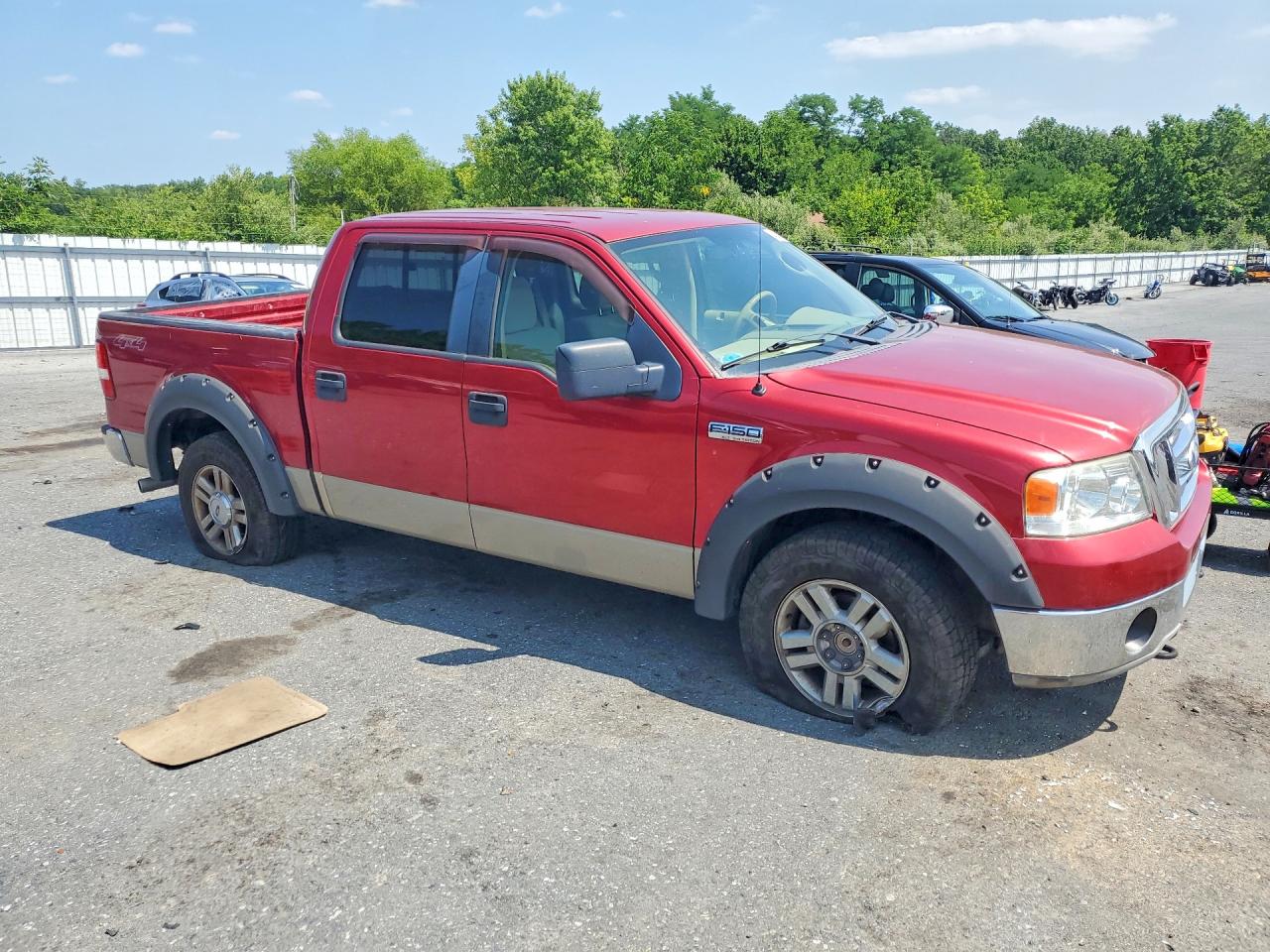 2008 Ford F150 Supercrew Темно-бордовый vin: 1FTPW14508FB86270