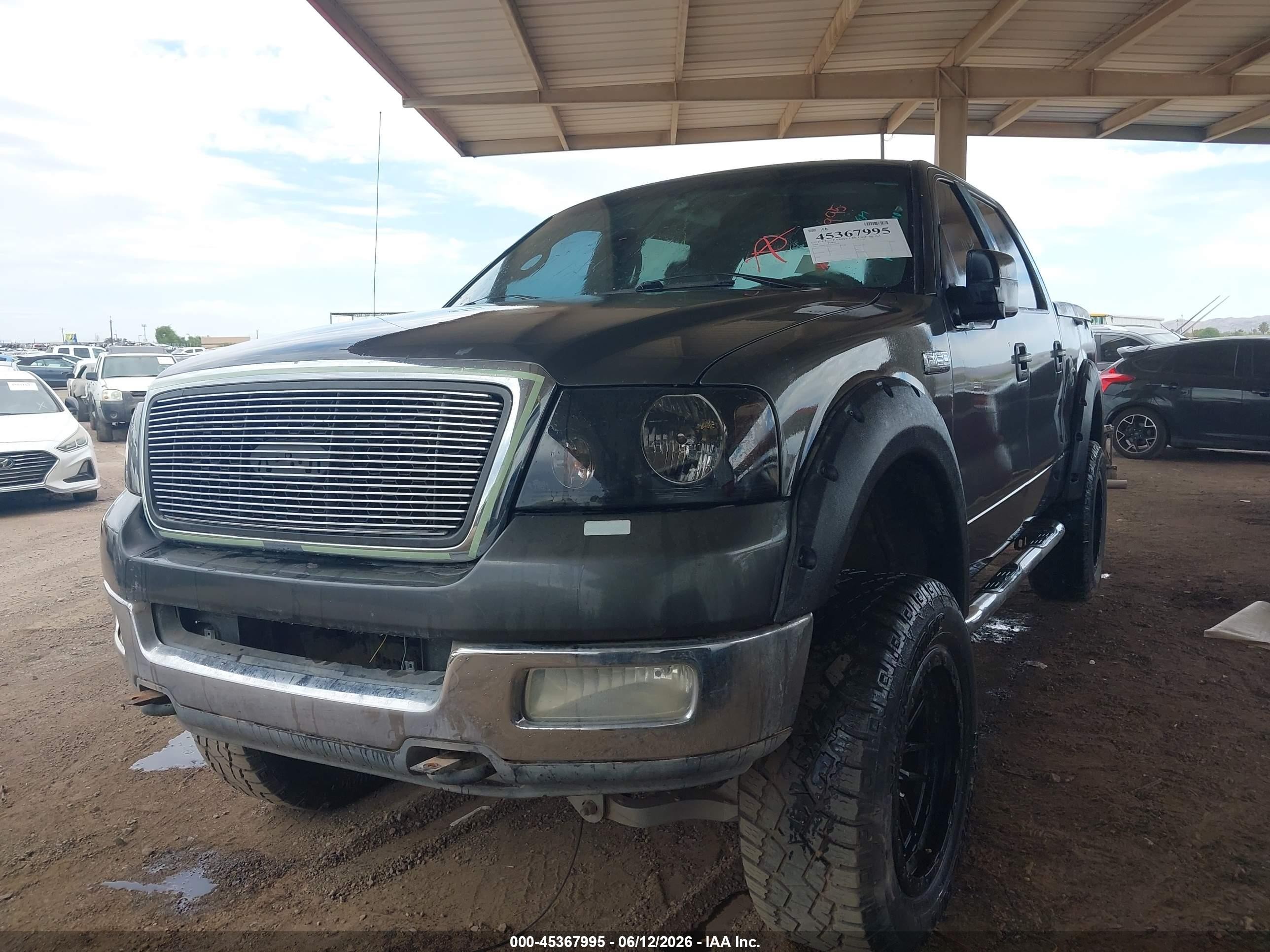 2004 Ford F-150 Fx4/lariat/xlt Black vin: 1FTPW14514KB78664