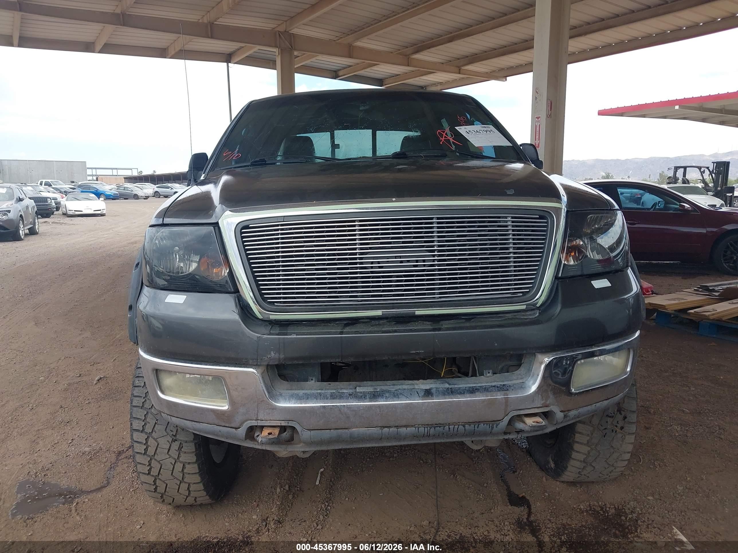 2004 Ford F-150 Fx4/lariat/xlt Black vin: 1FTPW14514KB78664