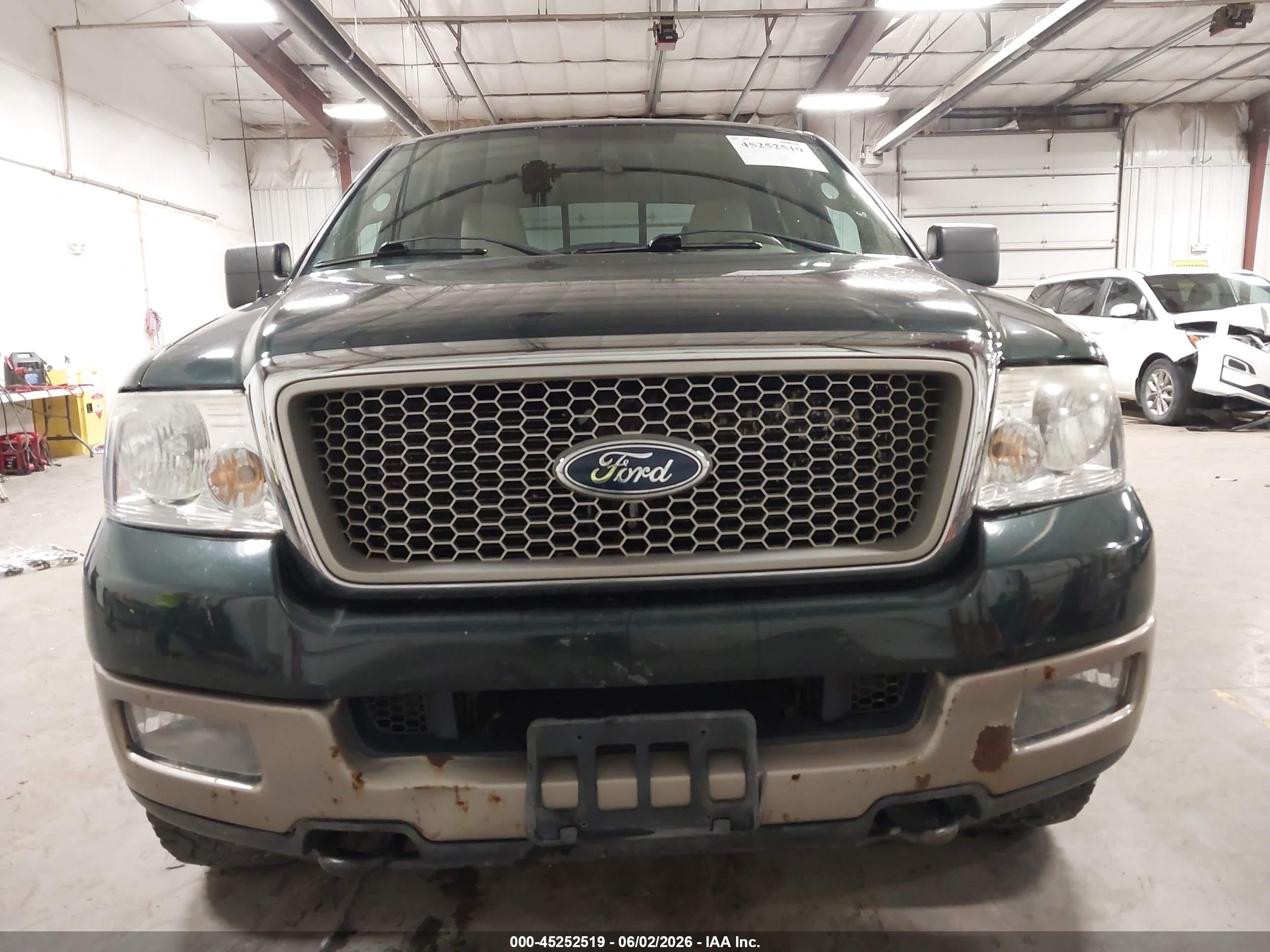 2004 Ford F-150 Fx4/lariat/xlt Green vin: 1FTPW14514KC04812
