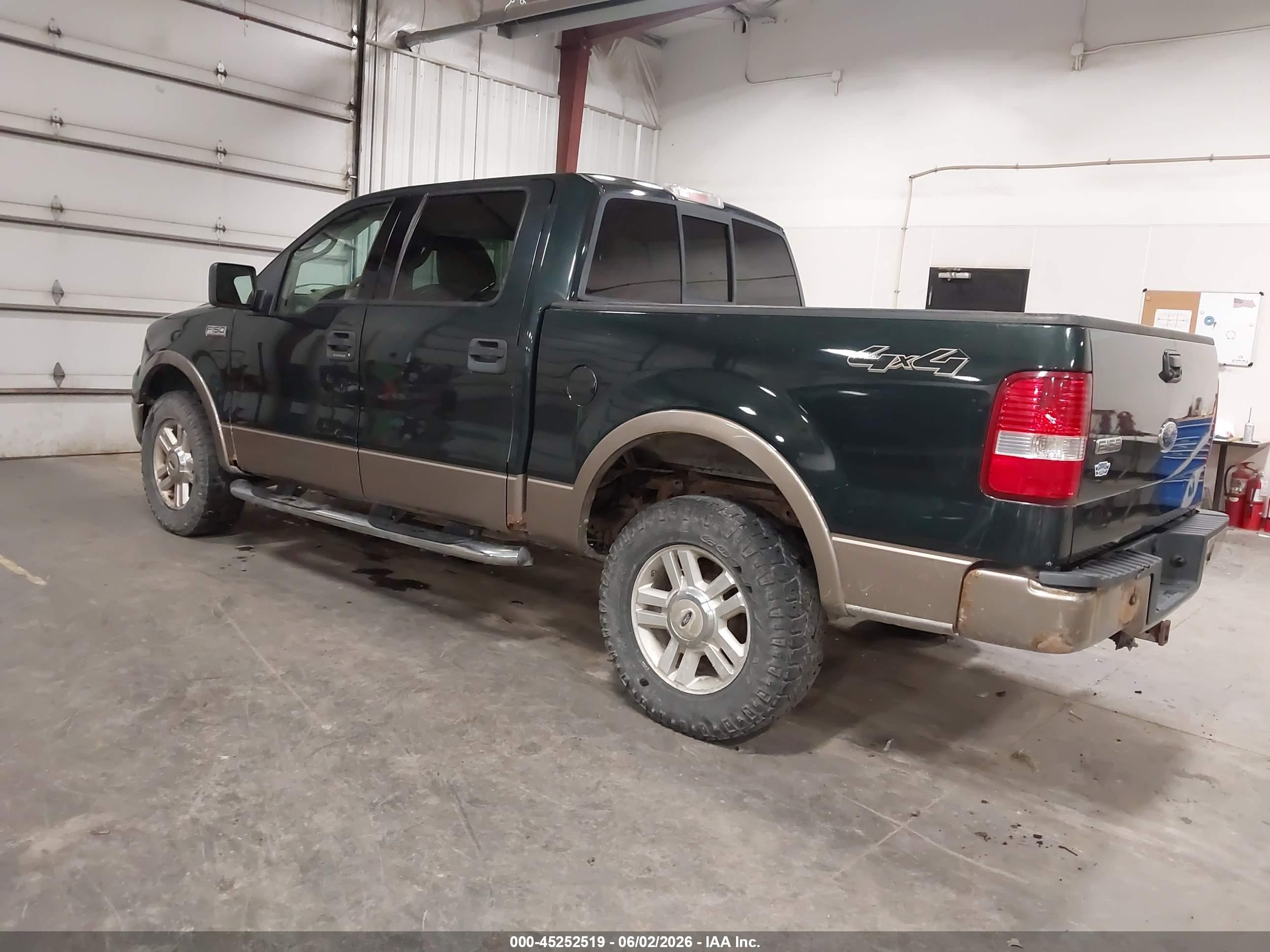 2004 Ford F-150 Fx4/lariat/xlt Green vin: 1FTPW14514KC04812