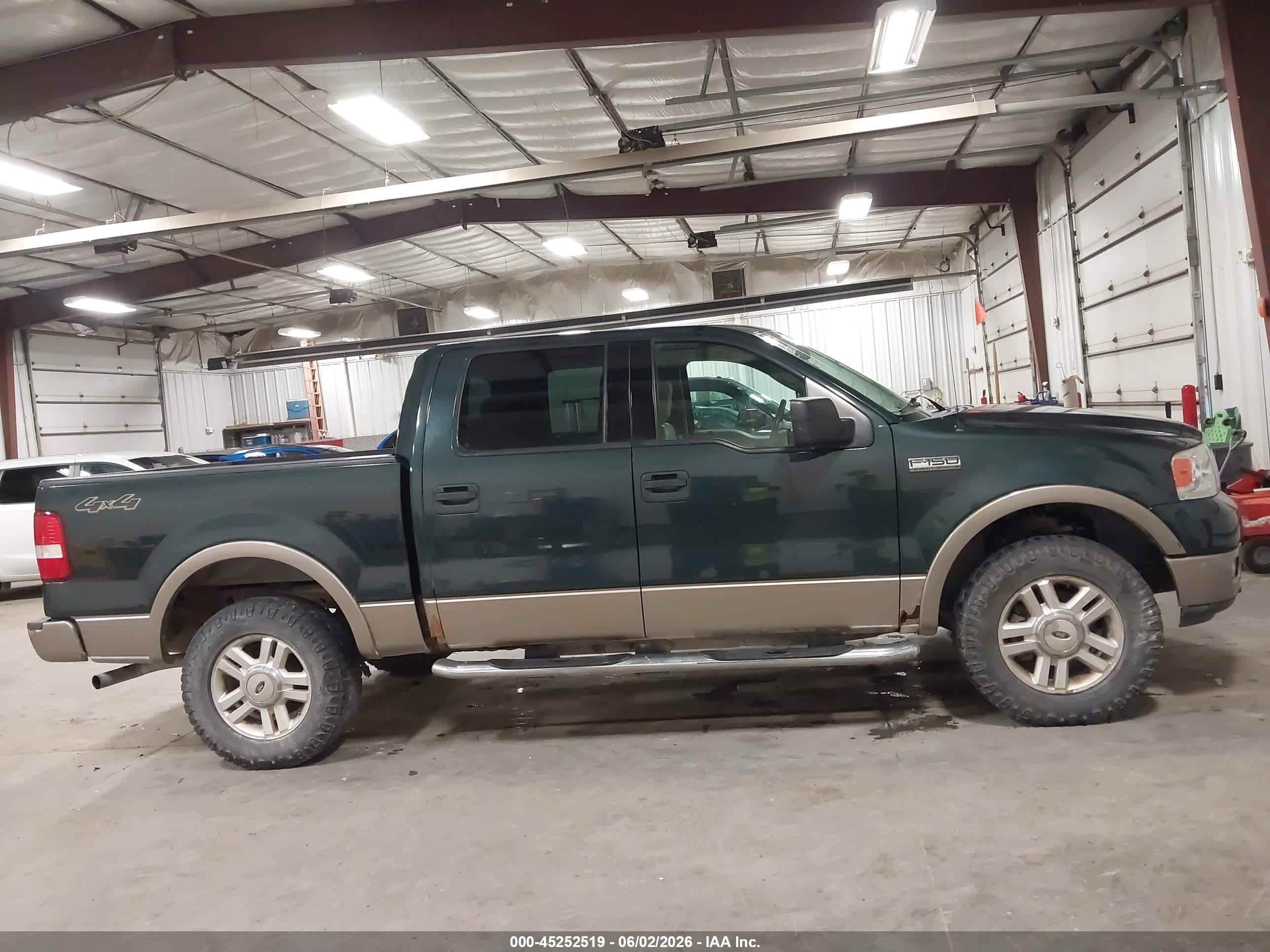 2004 Ford F-150 Fx4/lariat/xlt Green vin: 1FTPW14514KC04812