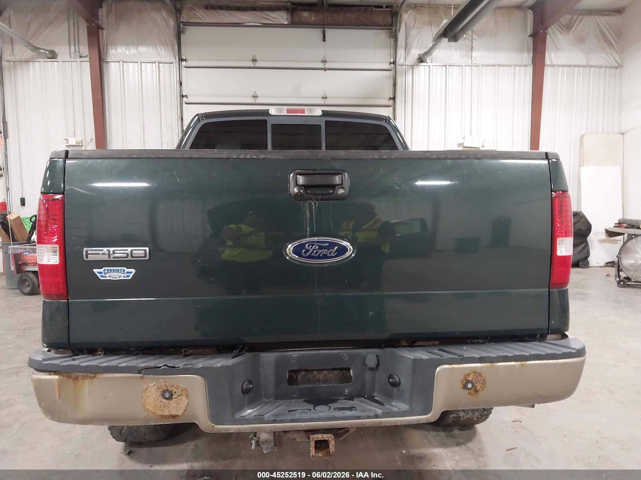 2004 Ford F-150 Fx4/lariat/xlt Green vin: 1FTPW14514KC04812