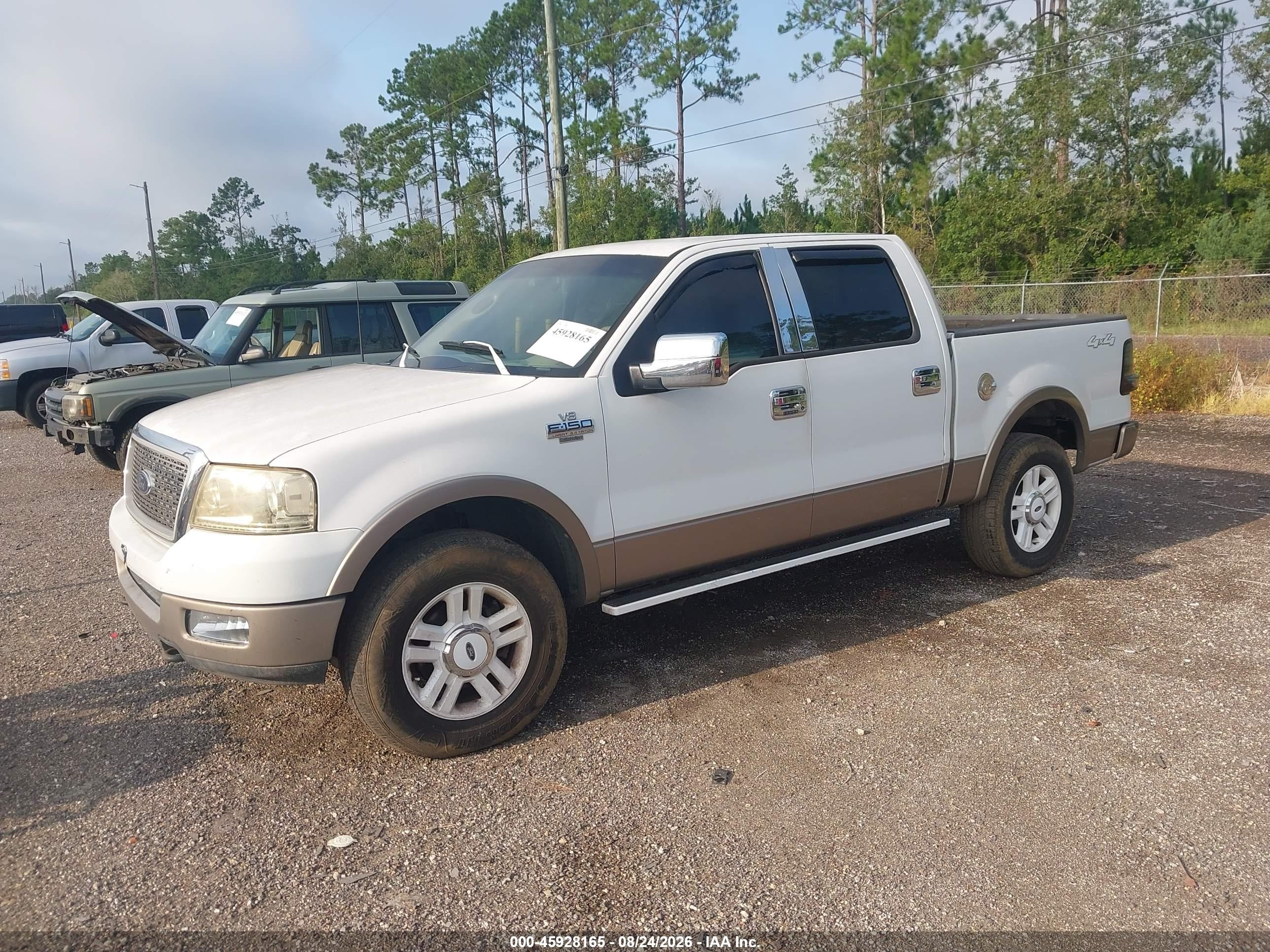 2004 Ford F-150 Fx4/lariat/xlt White vin: 1FTPW14514KC65822