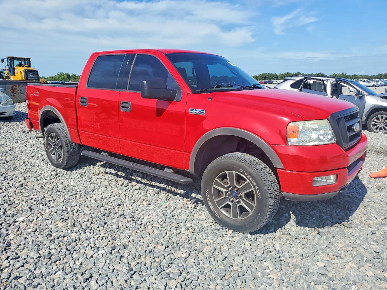 2004 Ford F150 Supercrew Red vin: 1FTPW14514KC77761