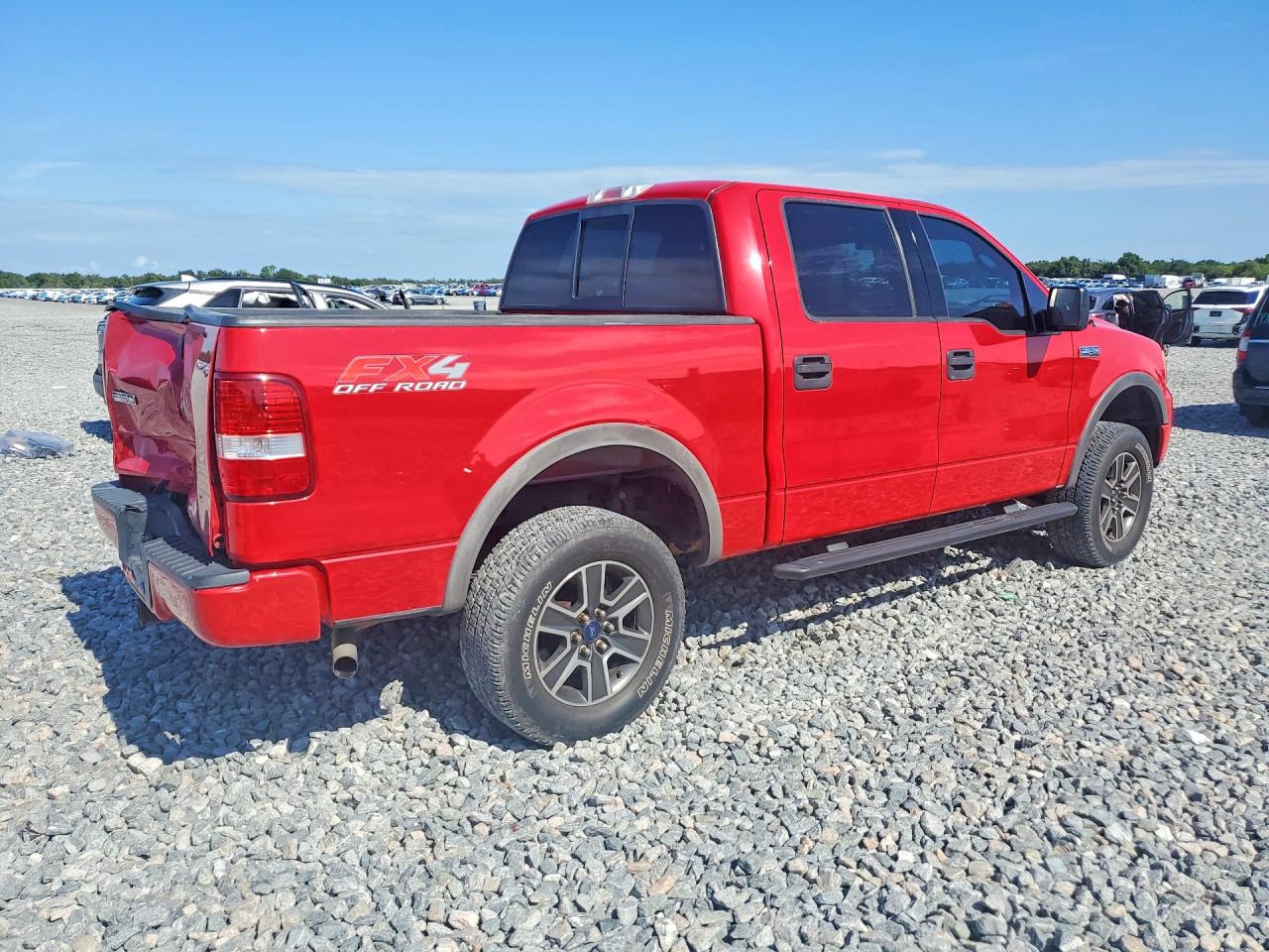2004 Ford F150 Supercrew Red vin: 1FTPW14514KC77761