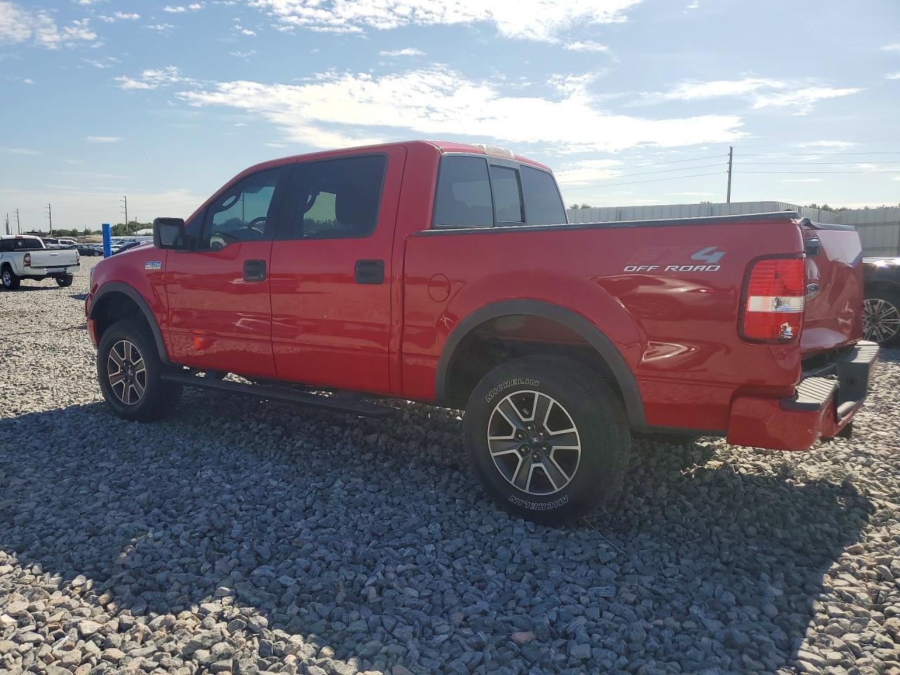 2004 Ford F150 Supercrew Red vin: 1FTPW14514KC77761