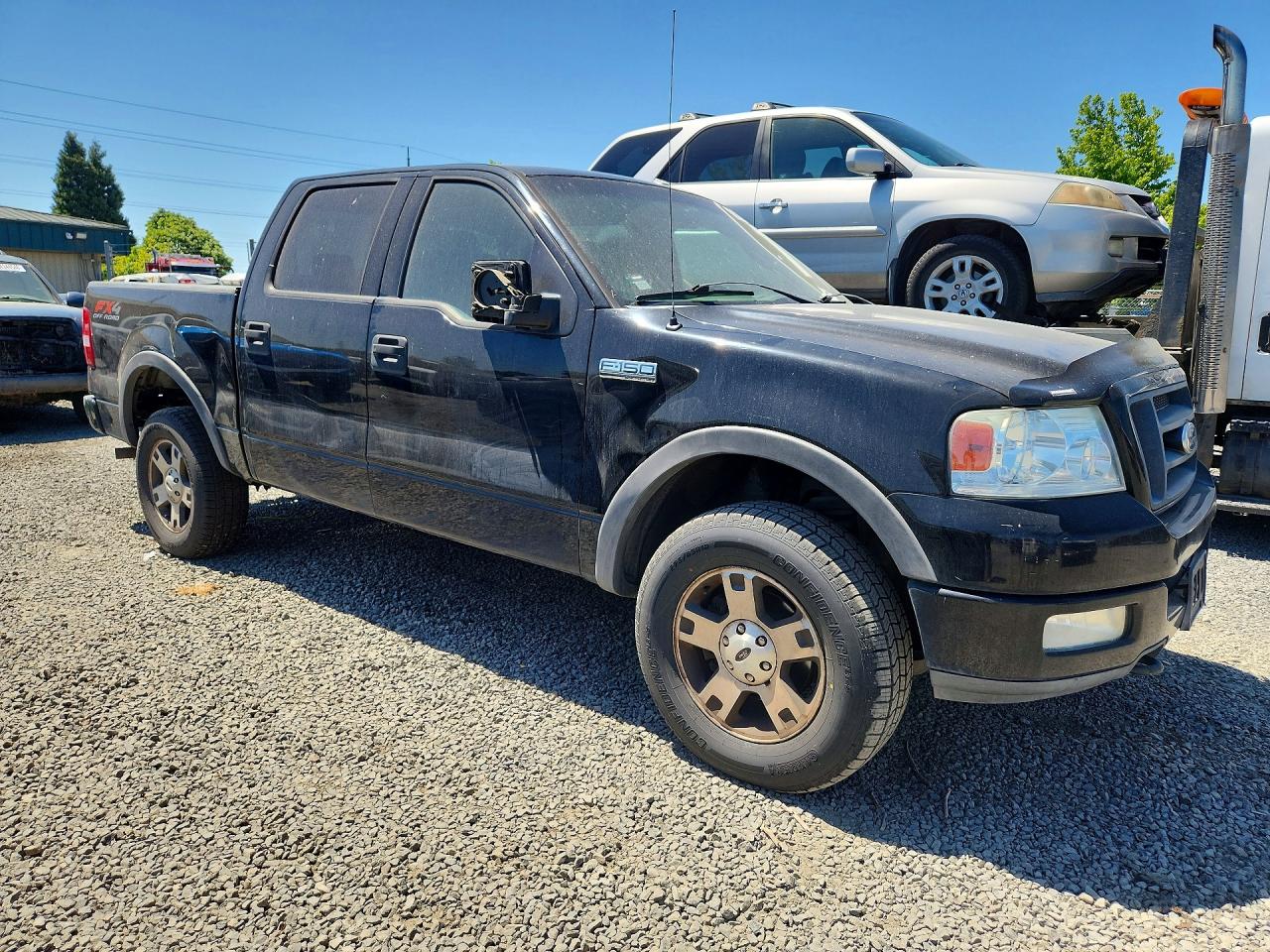 2004 Ford F150 Supercrew Black vin: 1FTPW14514KC80434
