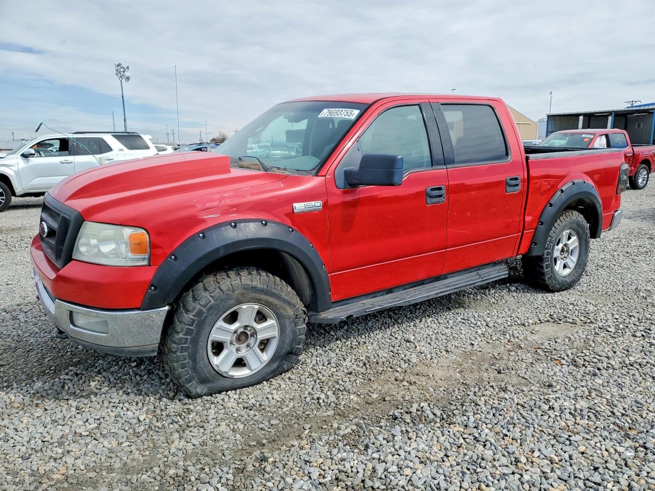 2004 Ford F150 Supercrew Red vin: 1FTPW14514KD04120