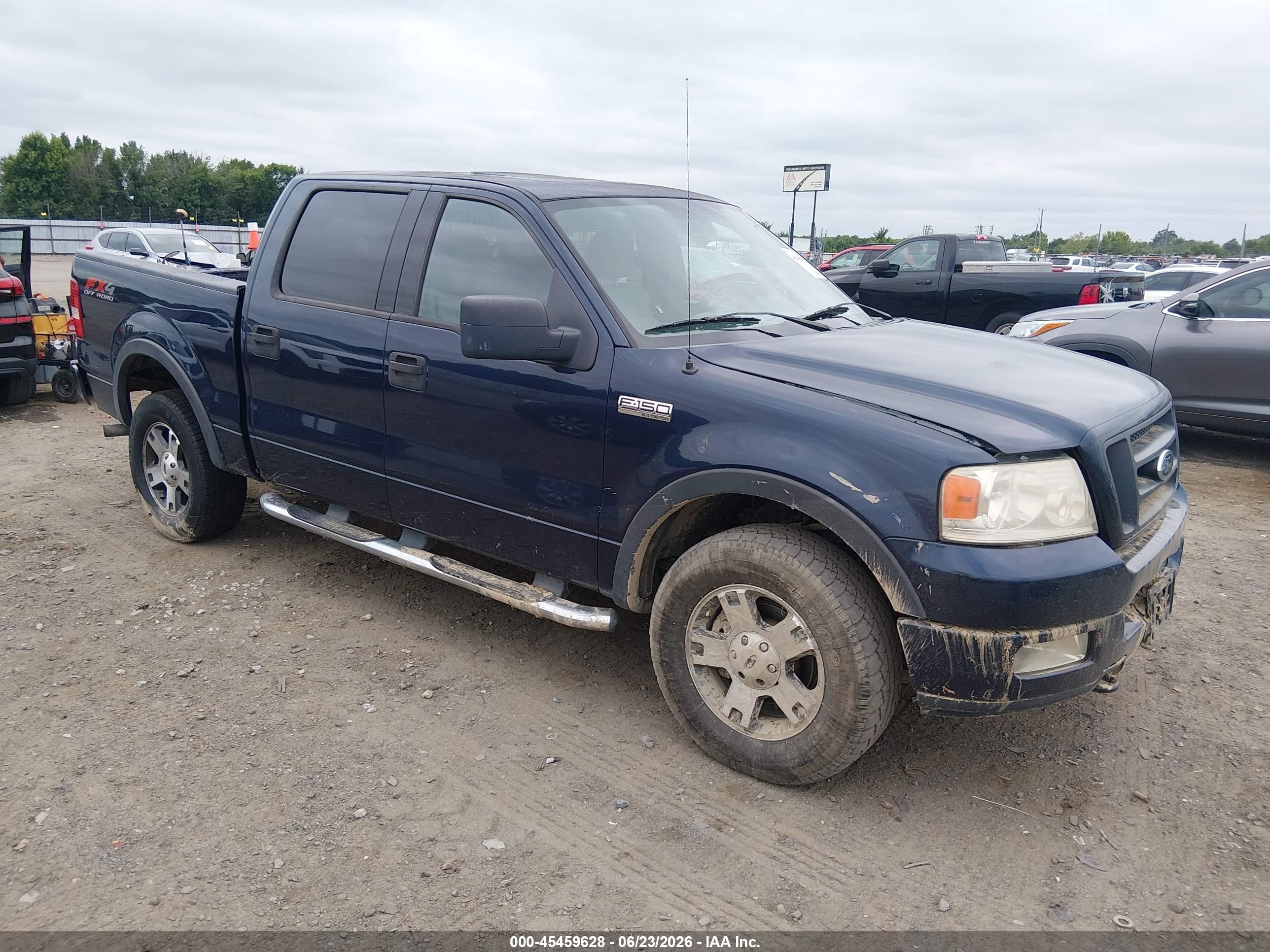 2004 Ford F-150 Fx4/lariat/xlt Blue vin: 1FTPW14514KD20527