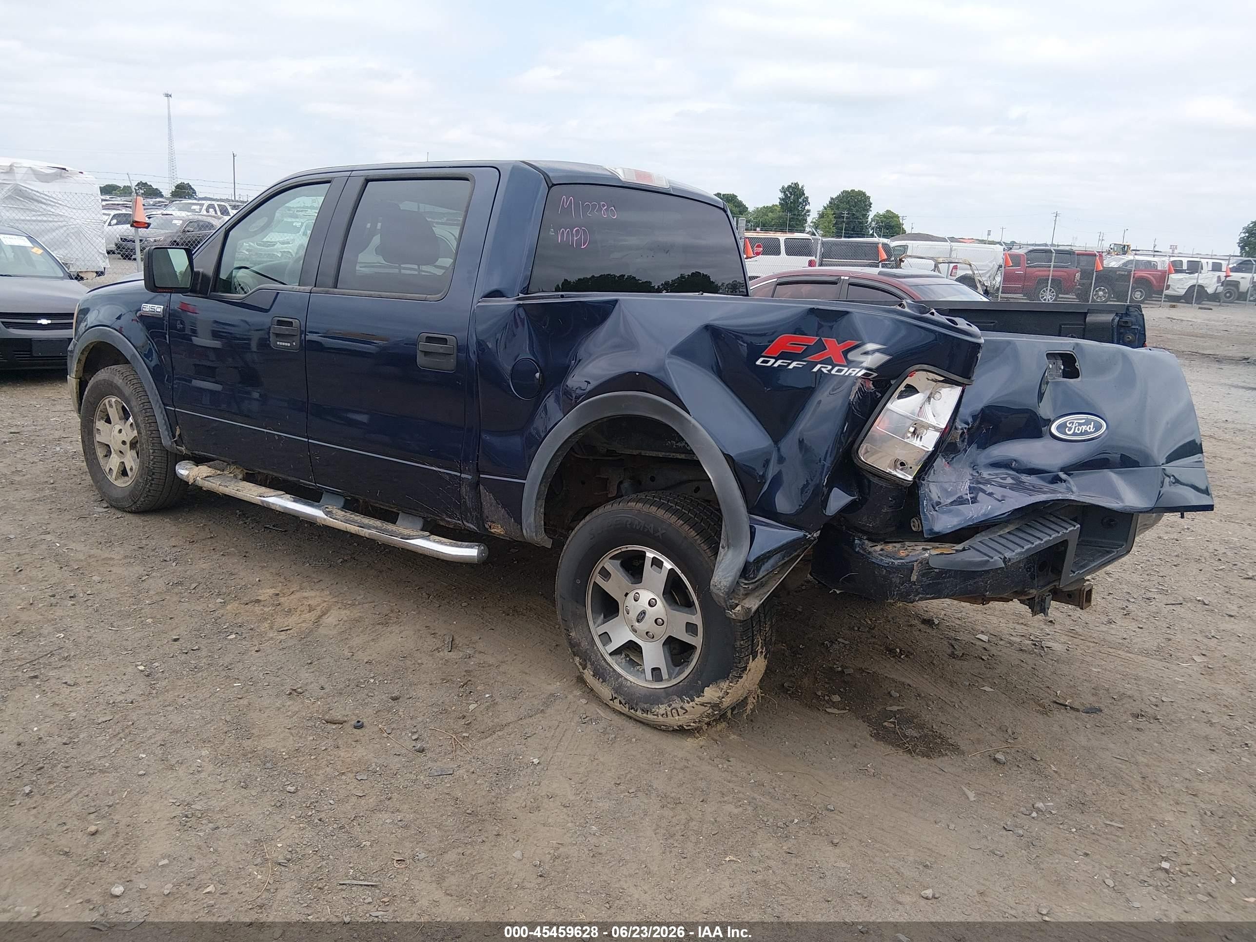2004 Ford F-150 Fx4/lariat/xlt Blue vin: 1FTPW14514KD20527