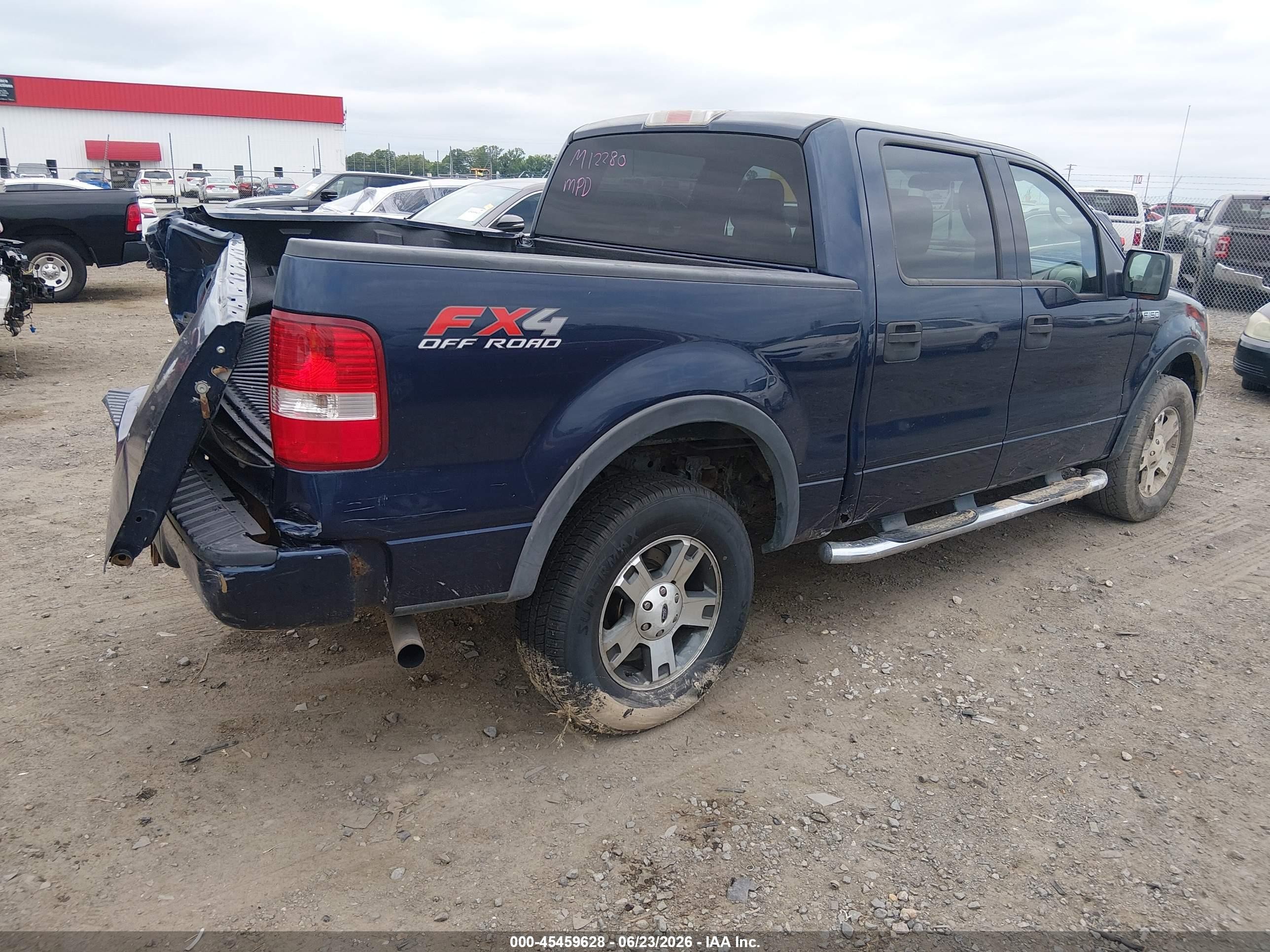 2004 Ford F-150 Fx4/lariat/xlt Blue vin: 1FTPW14514KD20527