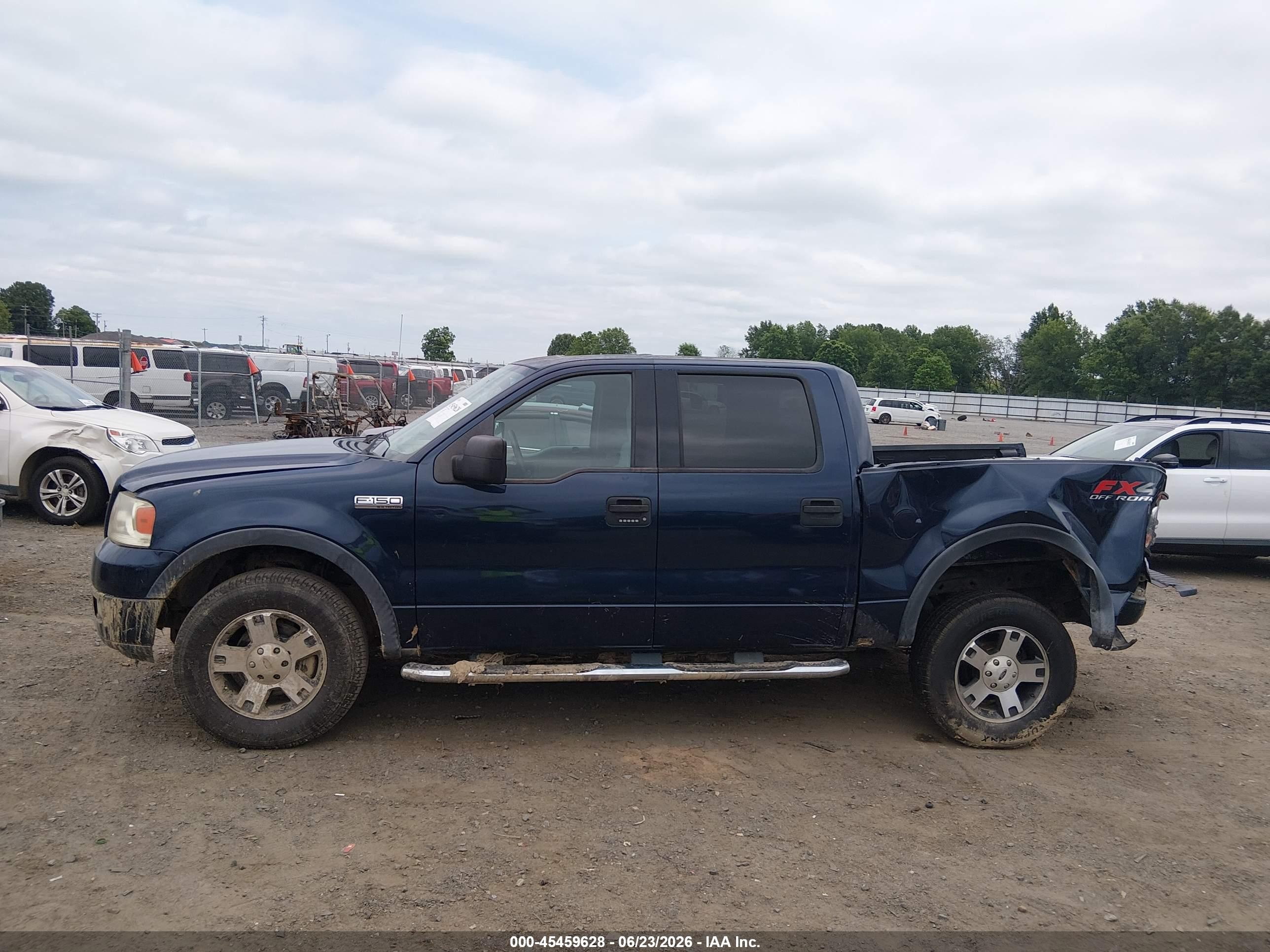 2004 Ford F-150 Fx4/lariat/xlt Blue vin: 1FTPW14514KD20527