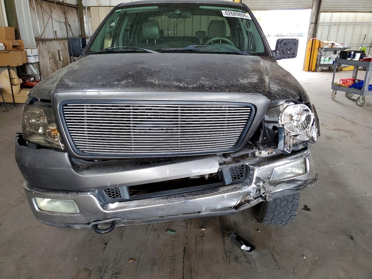 2005 Ford F150 Supercrew Gray vin: 1FTPW14515FA09013